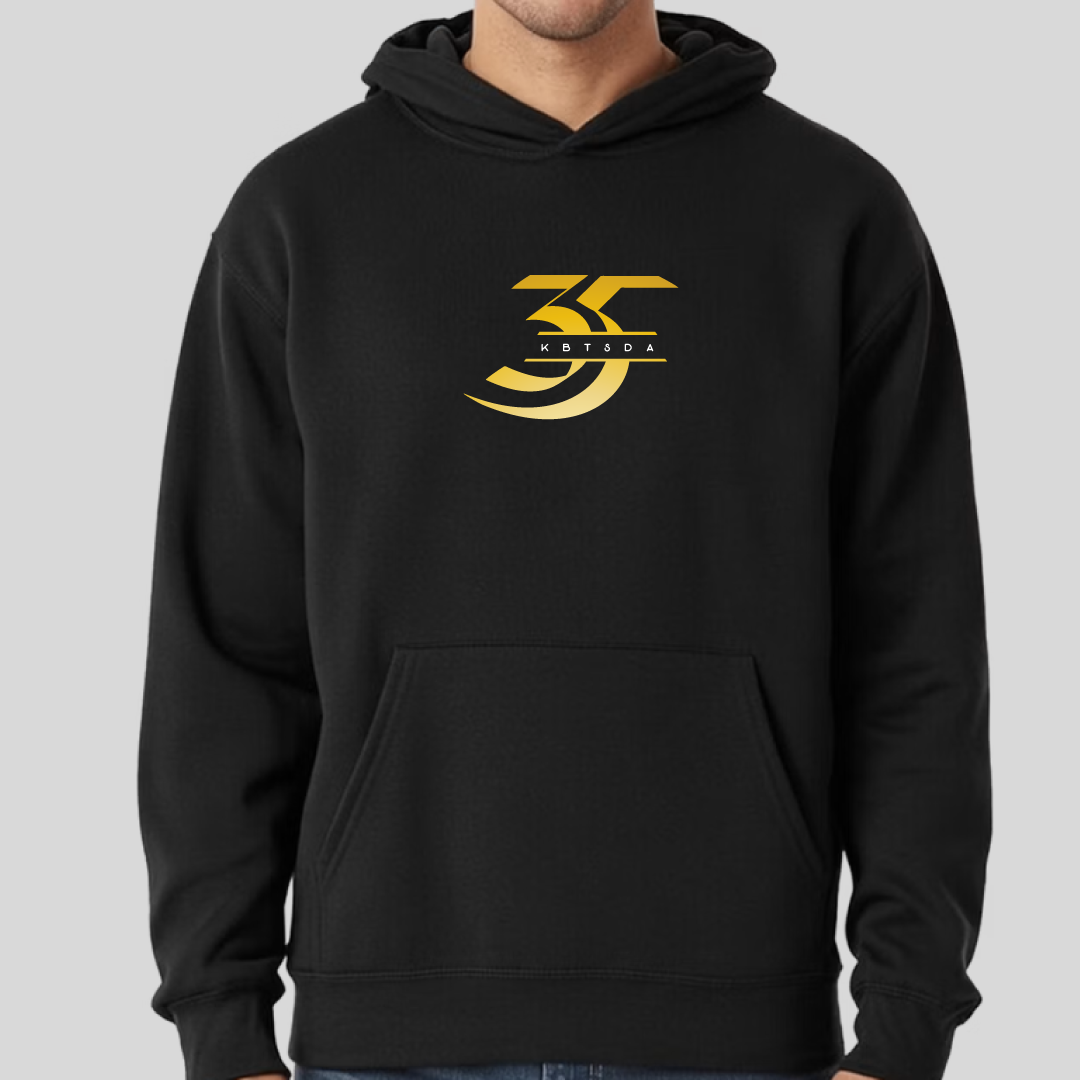 Hooded Sweatshirt with Golden Logo