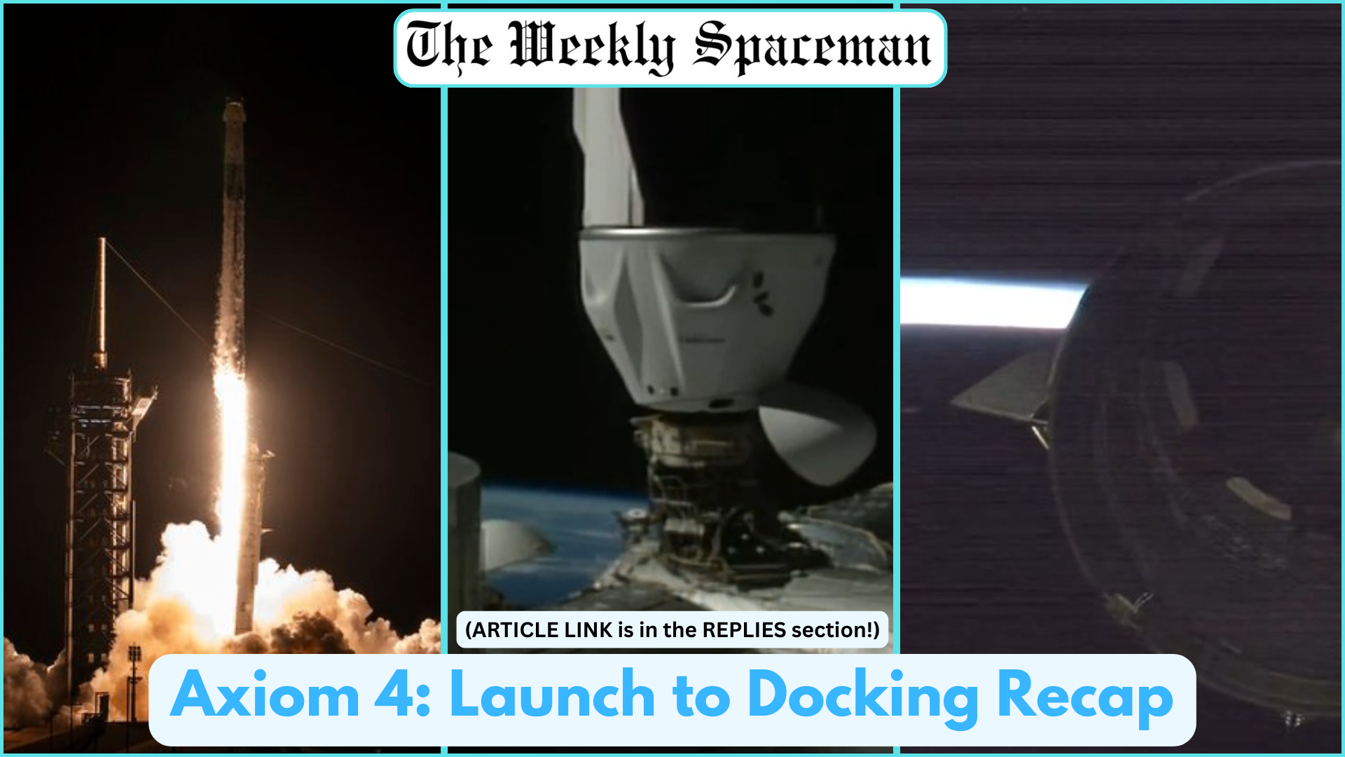 SpaceX, Axiom Space, and NASA launch Axiom 4, three new countries arrive at the International Space Station