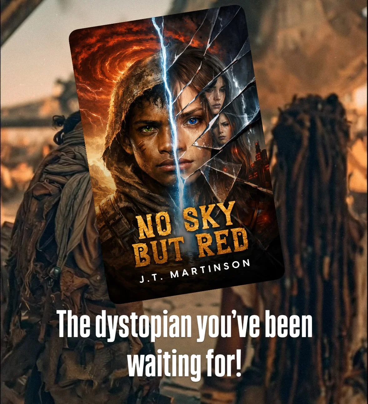 Almost to the finish line 🙌❤️

In a dying wasteland, being torn apart by drought and war, two star-crossed teens from rival factions will risk everything to stop a super-storm from destroying what&rsquo;s left of their world. But some choices have c