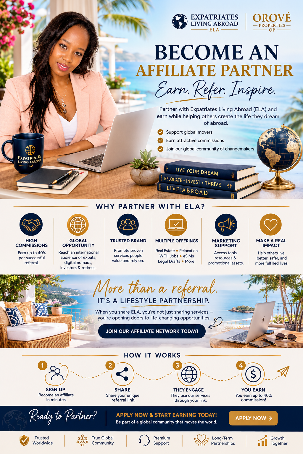 ELA Become an Affiliate partner Webpage