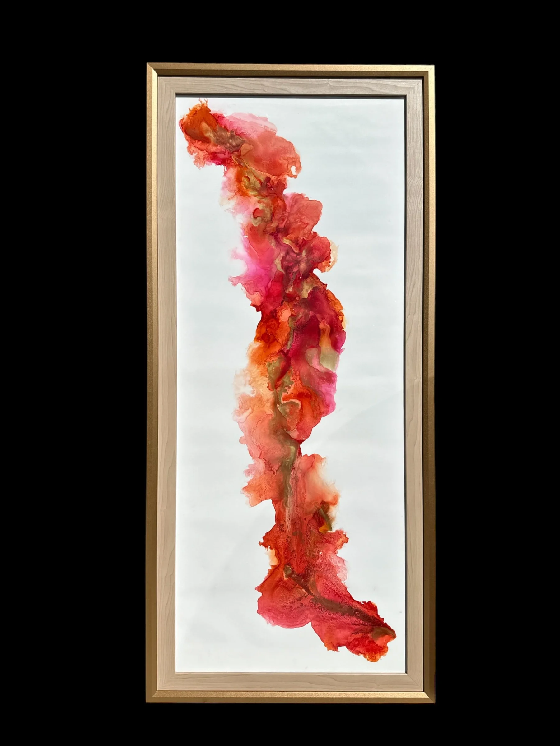 XL Pink + Gold Alcohol Ink