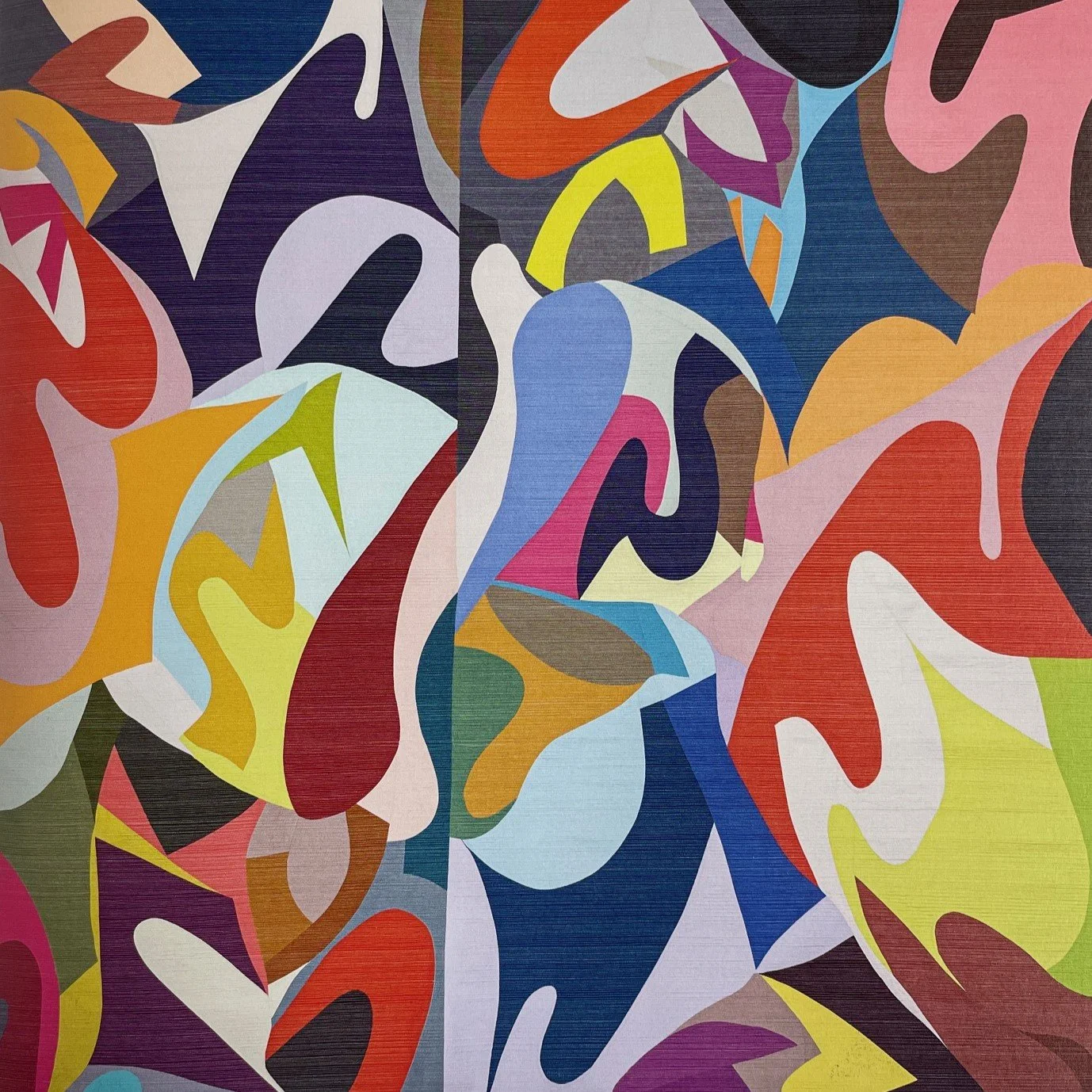 Kathryn Dundas, Emerging, 80" x 80", 2023