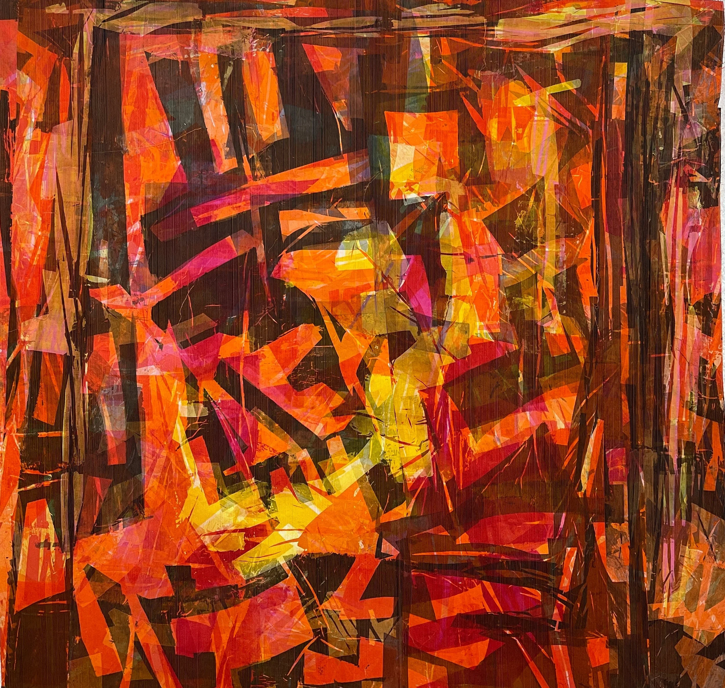 Rodger Blum, Event No. 4, 80" x 80", 2022