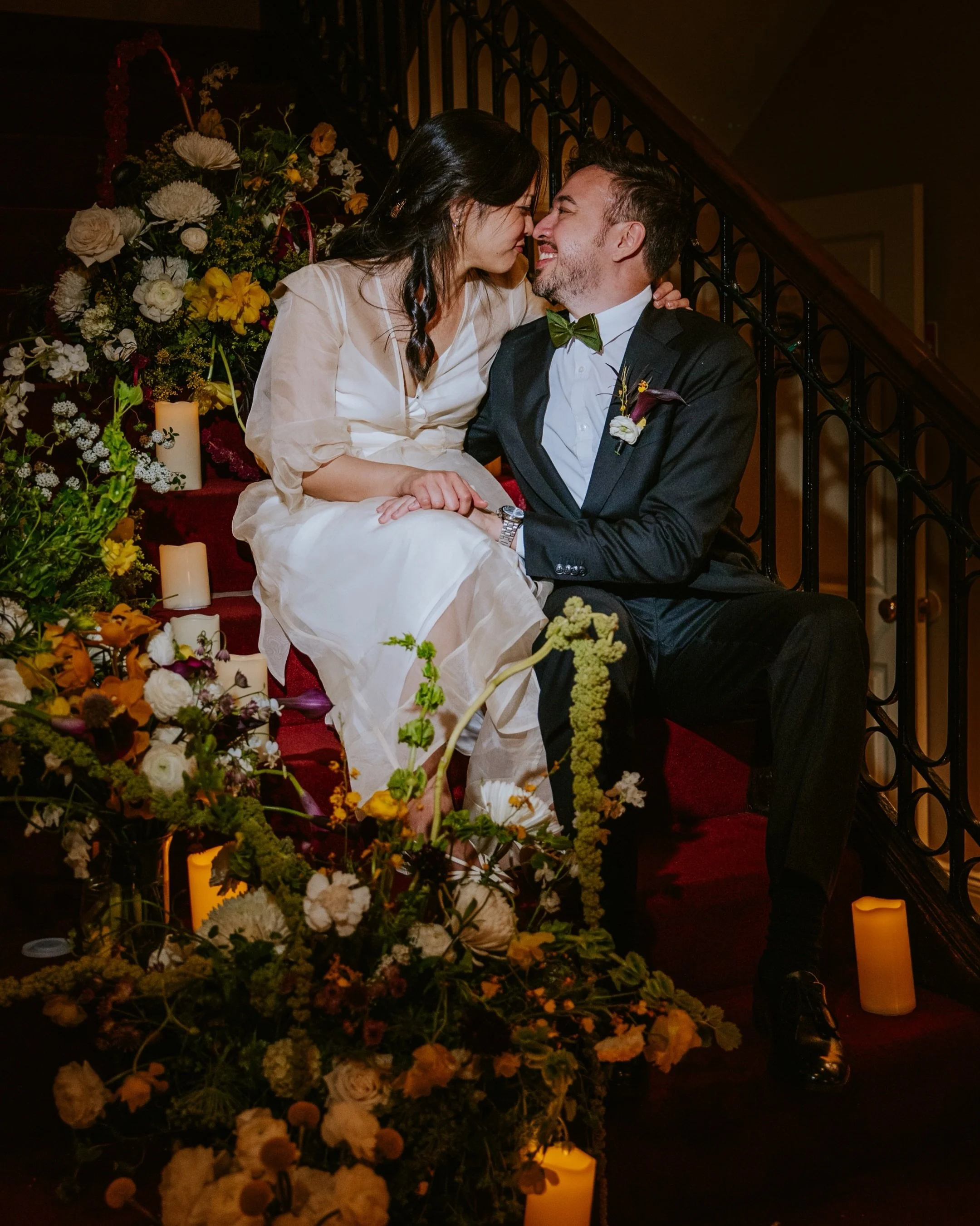 Despite Meridian Hill Park being closed, and half of the roads in NW DC being blocked for Porch Fest, Lisa and Nate took the chaos in stride and ending up having a wedding that felt entirely unbothered, surrounded by loved ones, with a celebration wo