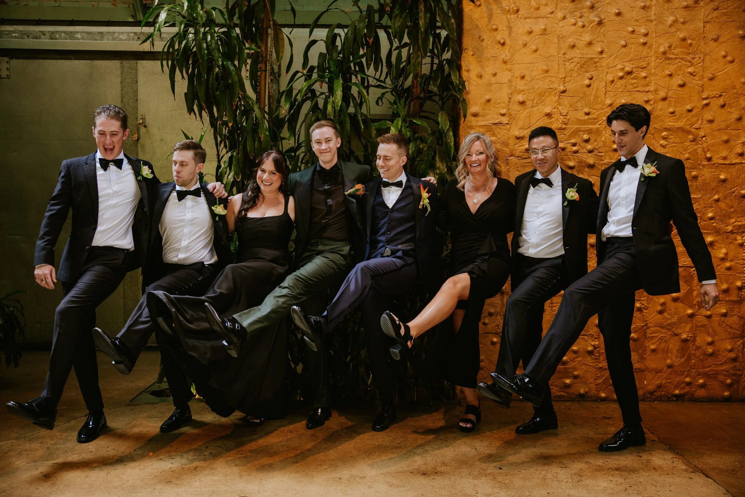 Wedding Party kick at Millwick in DTLA