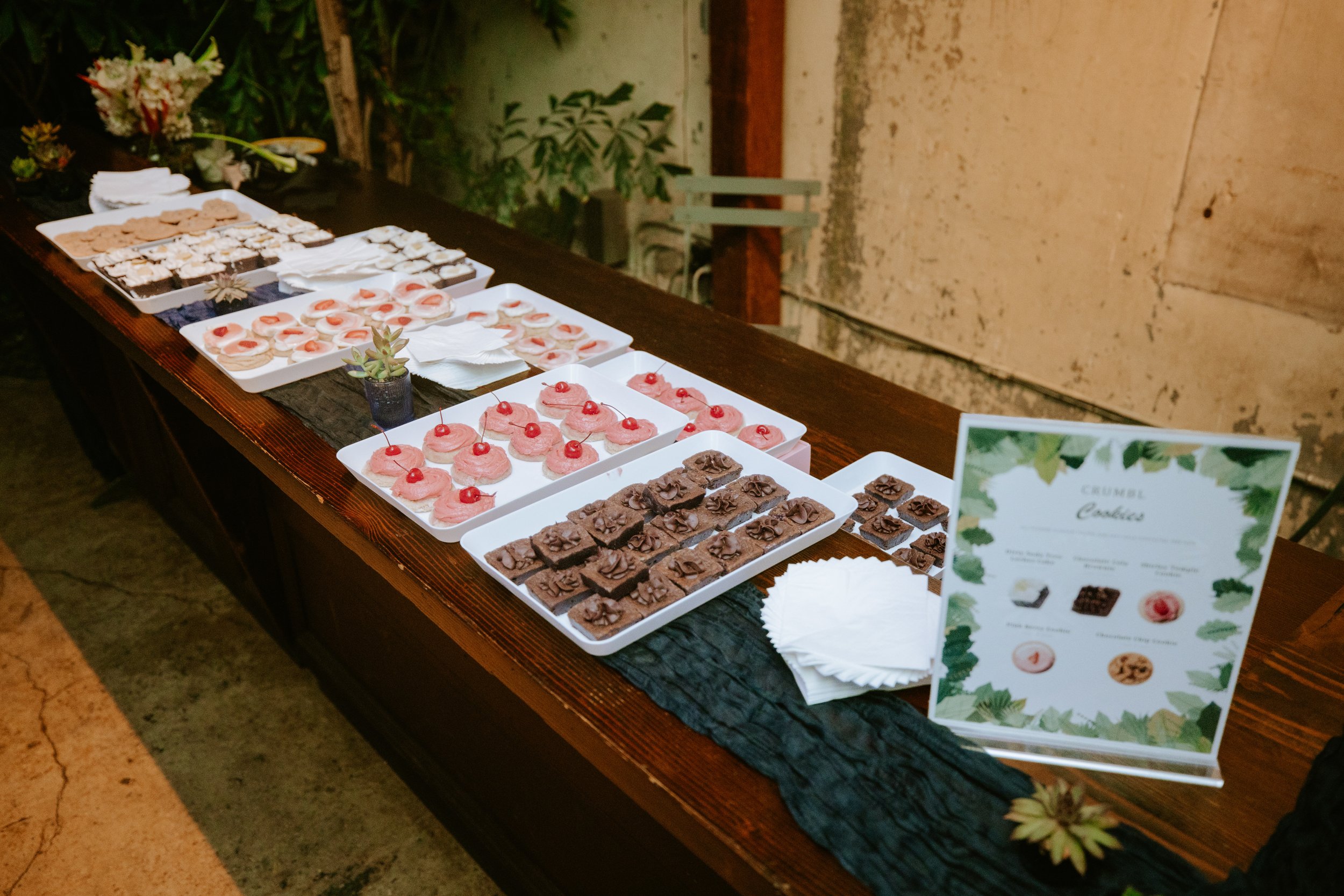 Wedding cookies by Crumbl Cookies