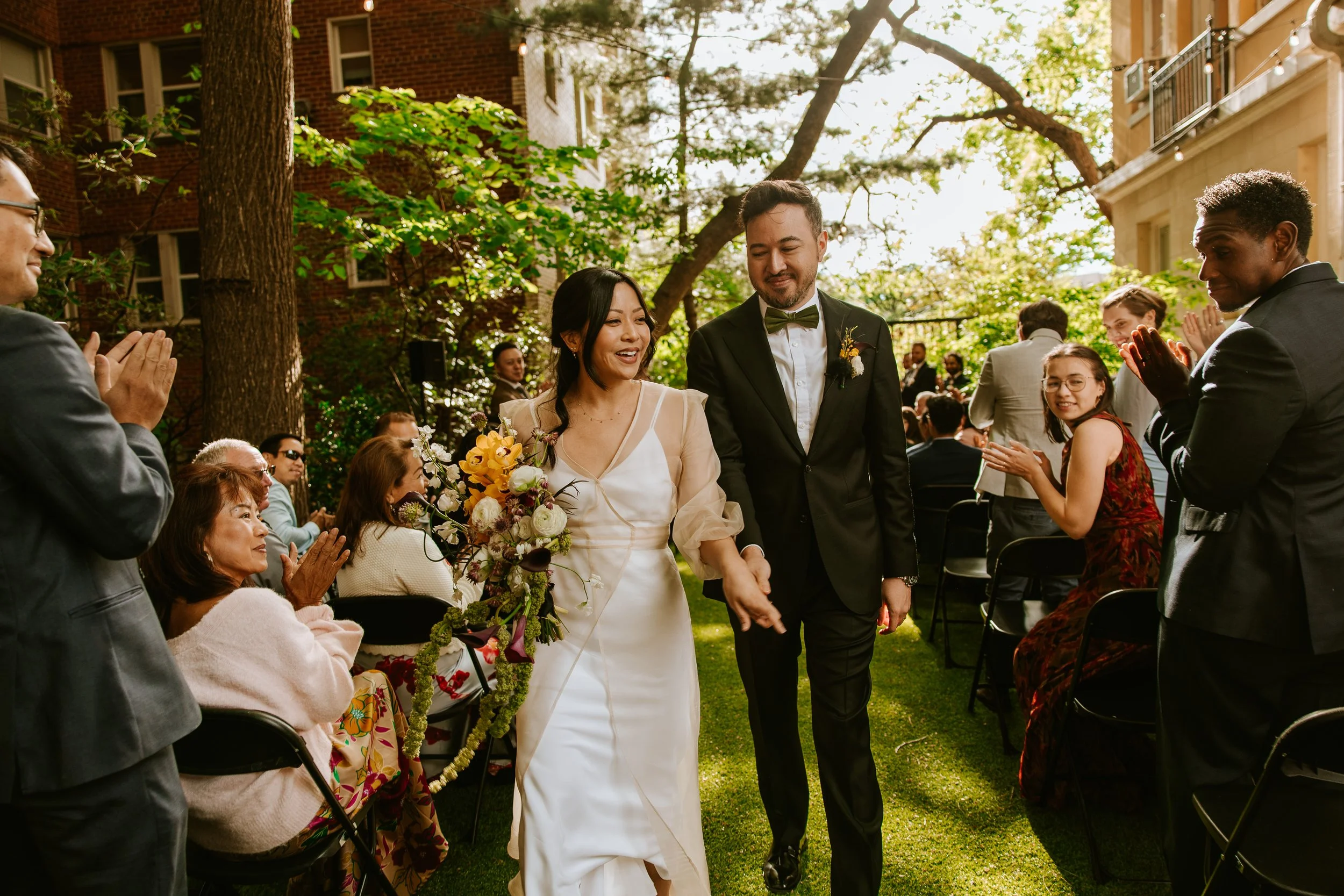 Wedding recessional at Josephine Butler Parks Center