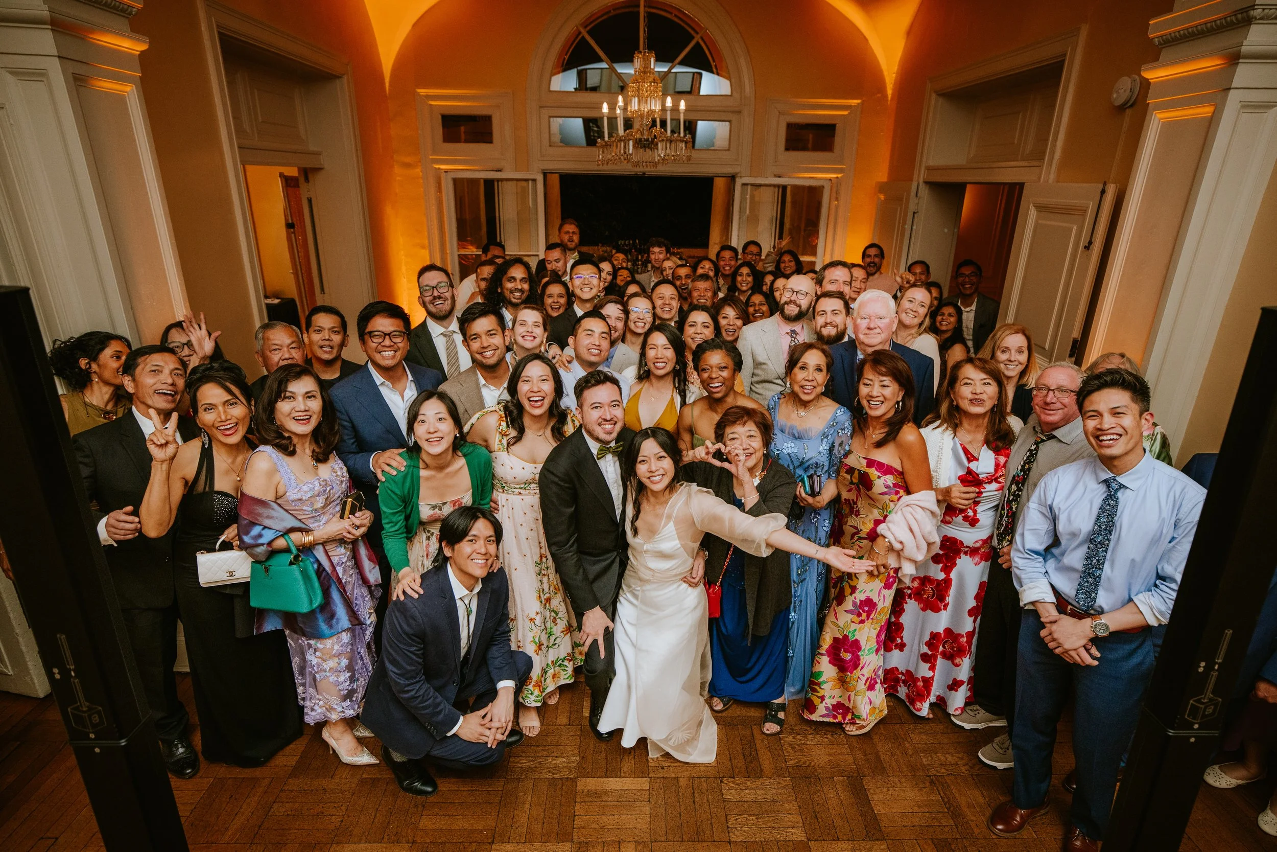 Wedding group photo at Josephine Butler Parks Center