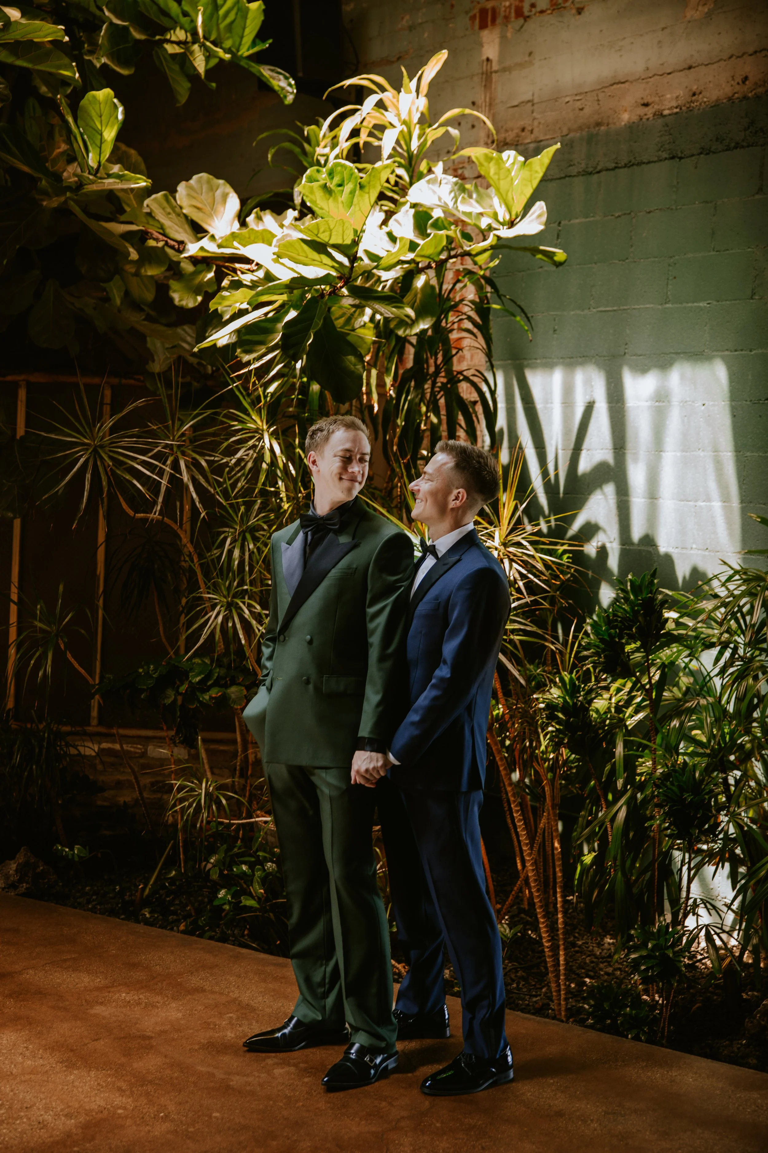 Full body photo couple holding hands at Millwick by Marvimon in DTLA