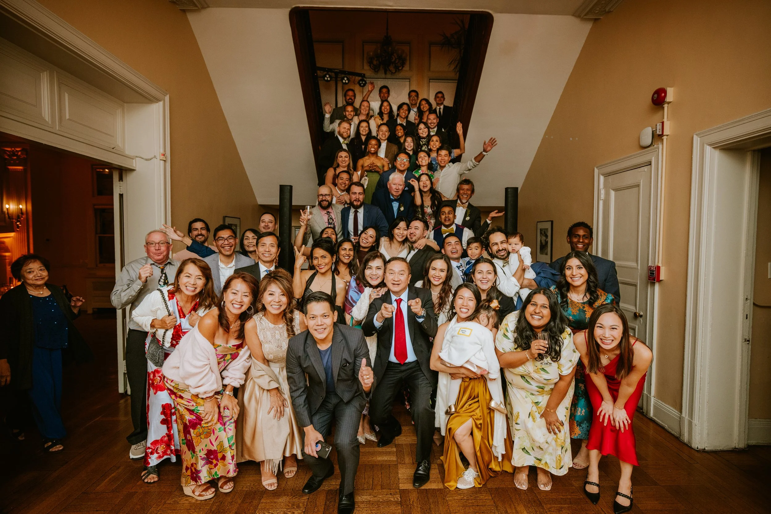 Final group wedding photo at Josephine Butler Parks Center