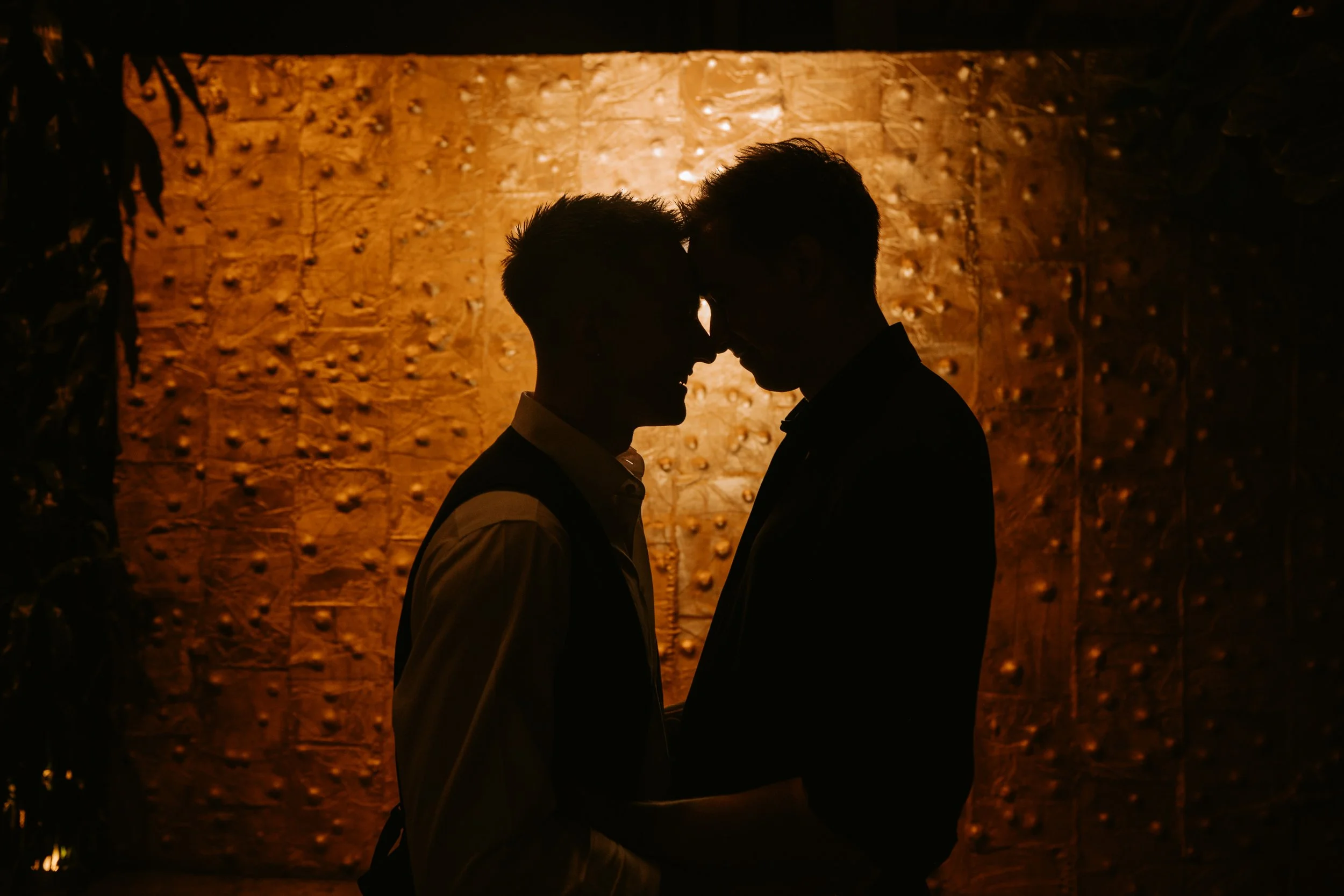 Another angle of couples silhouette at Millwick in DTLA