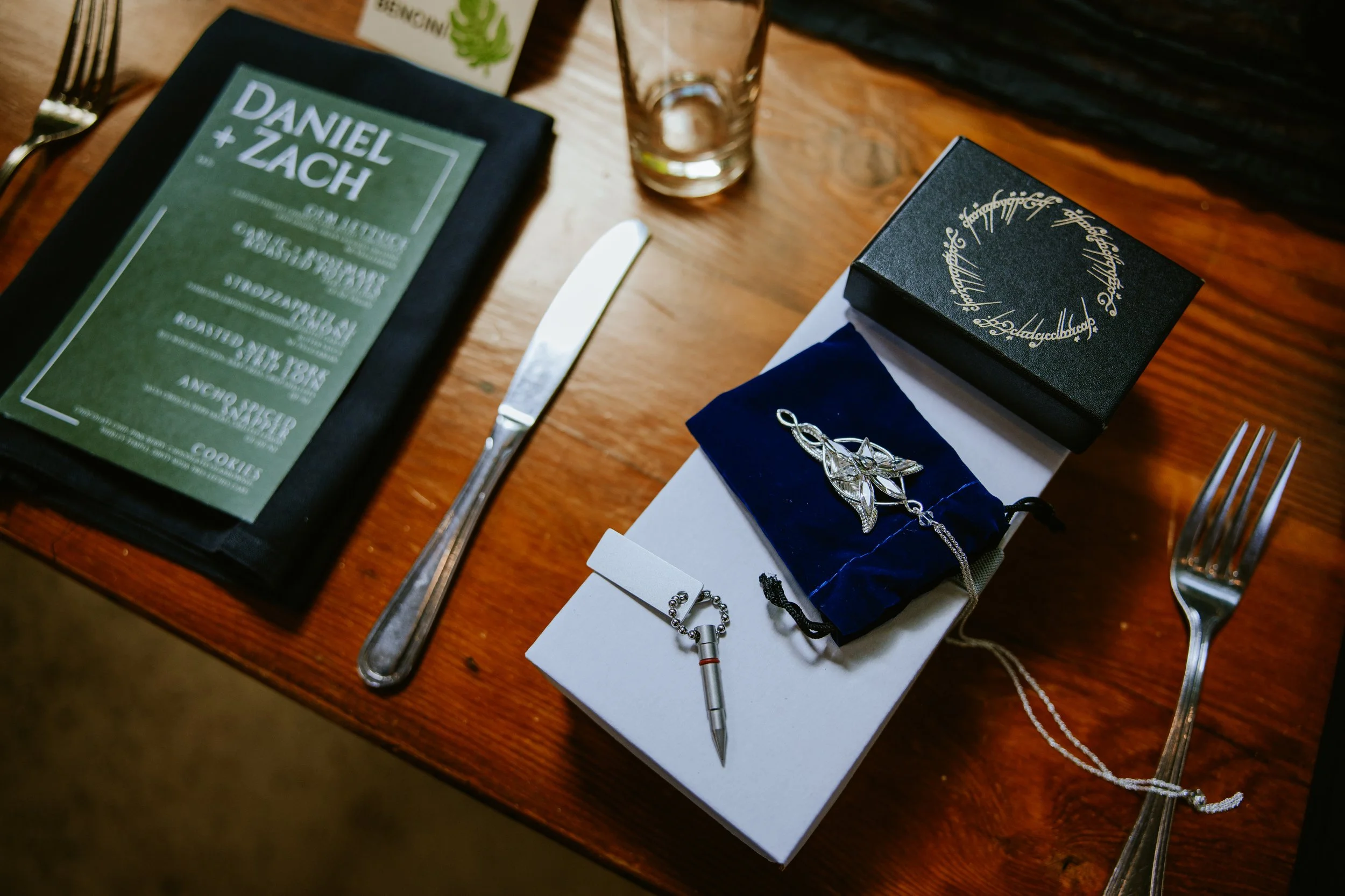 Close up of wedding gift at Millwick by Marvimon in DTLA