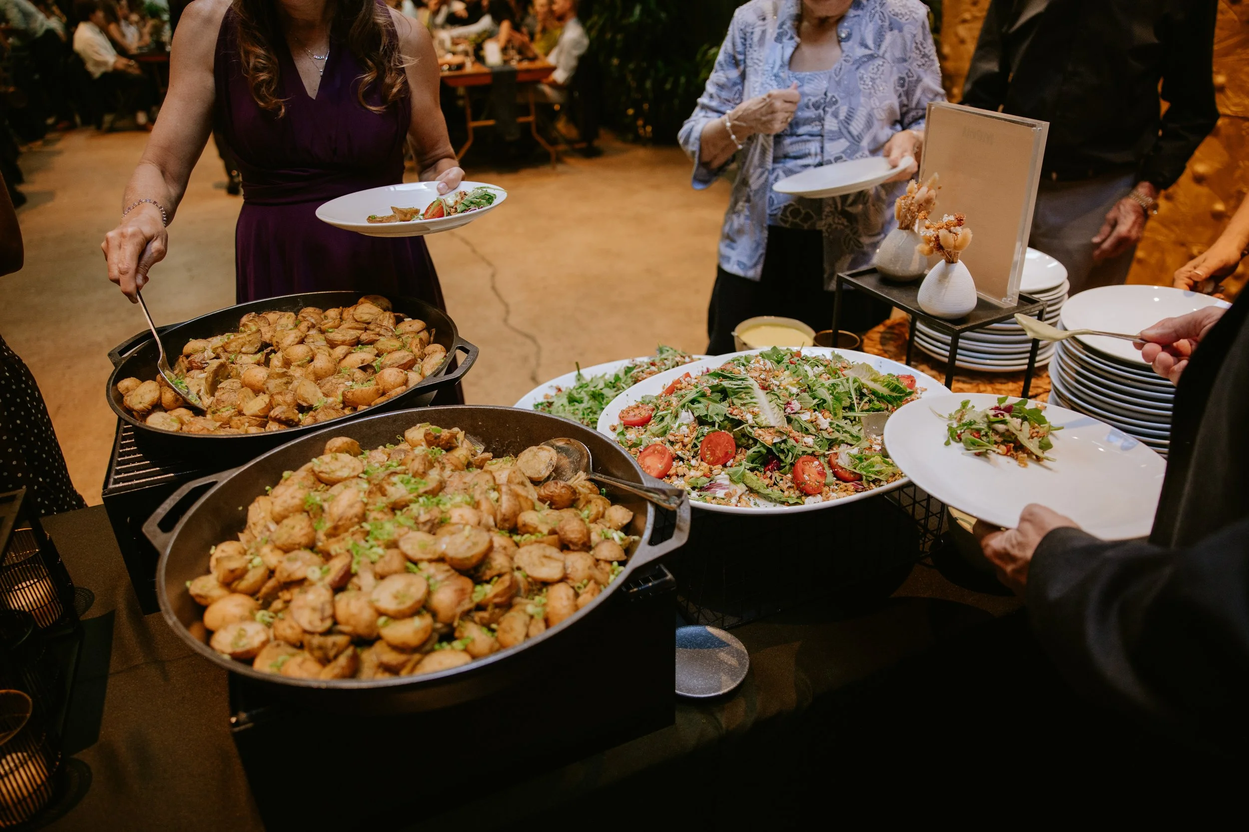 More dishes for wedding reception dinner