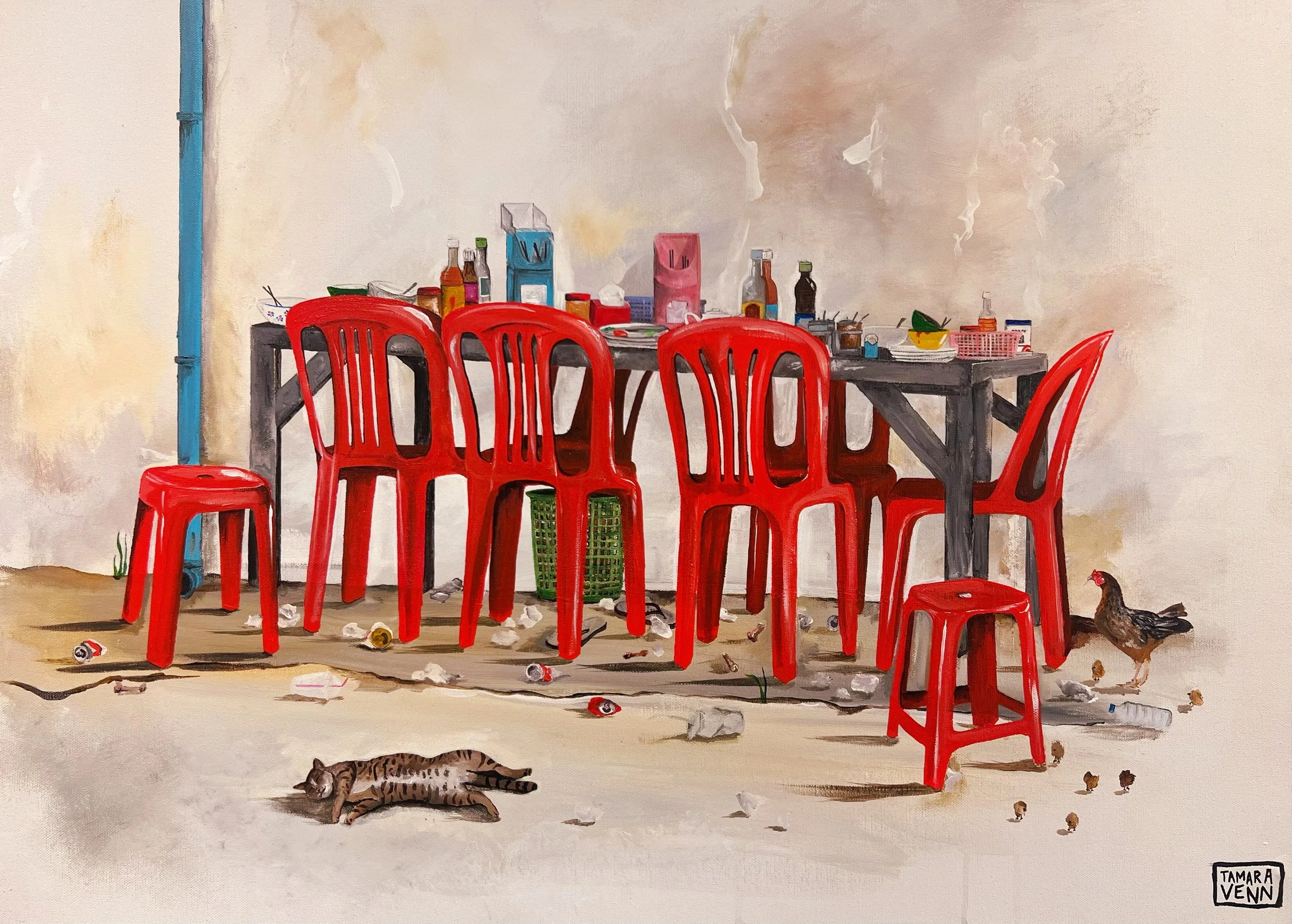 Tamara Venn (b. 1985)
After the Feast, 2025
Acrylic on Canvas
70x50cm.
NFS