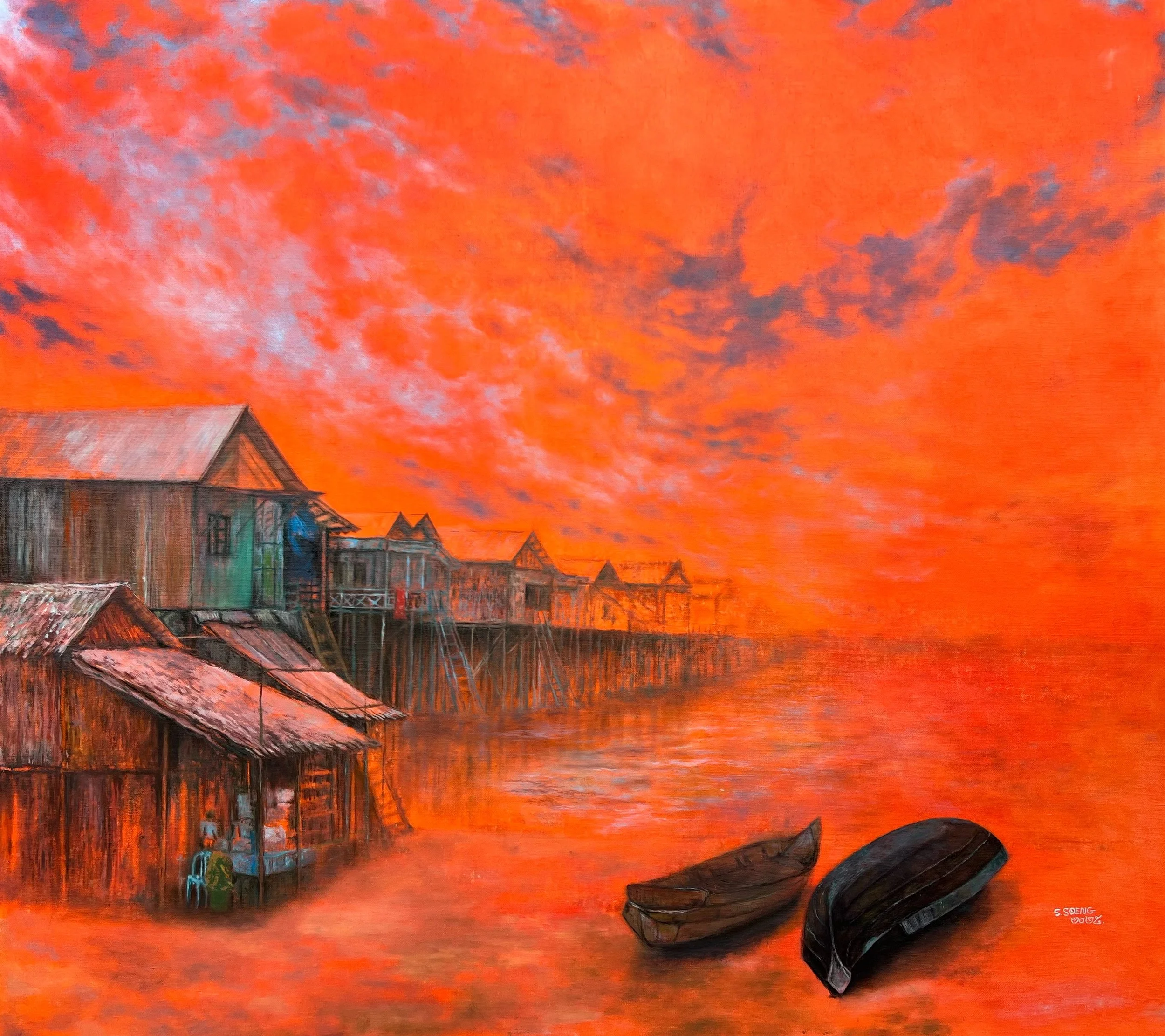 Set Soeng (b. 2001)
Starving, 2025
Oil on Canvas
80x90cm.