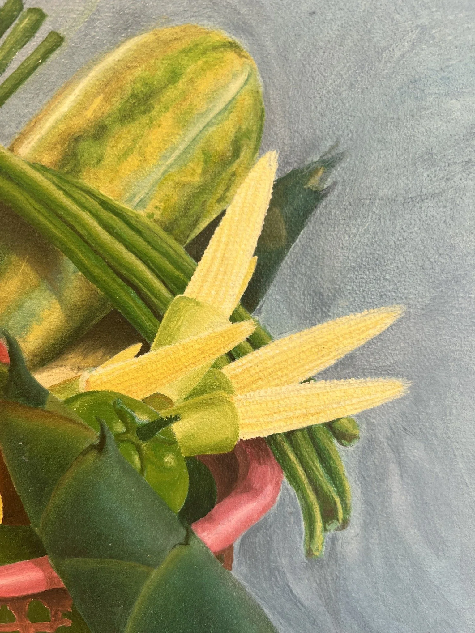  Lon Loun (b. 2002) Vegetable Basket, 2024 Oil on Canvas 50x70cm 