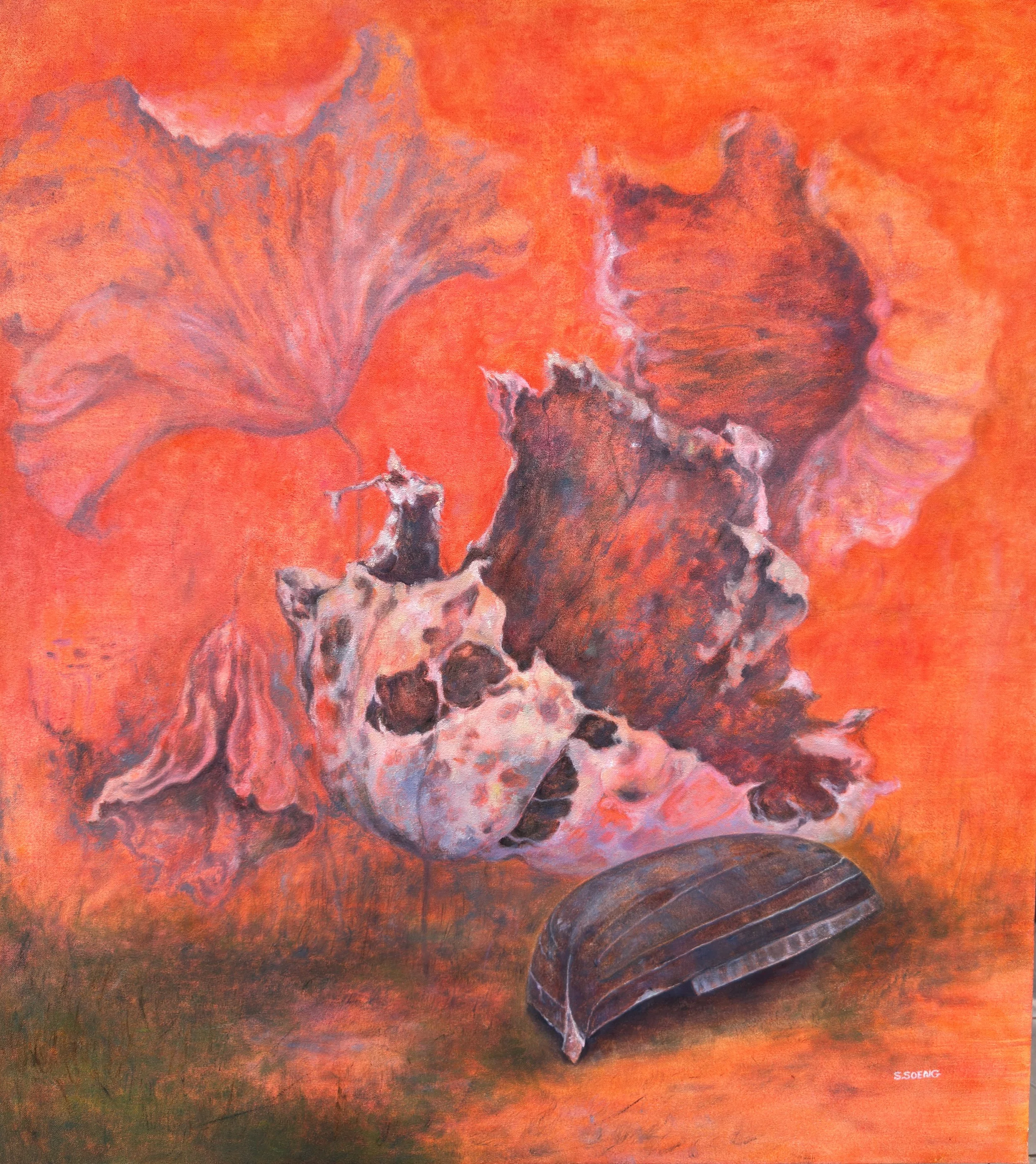 Set Soeng  
Echoes of the Dry Lake, 2026 Oil on Canvas 
80x90cm.  