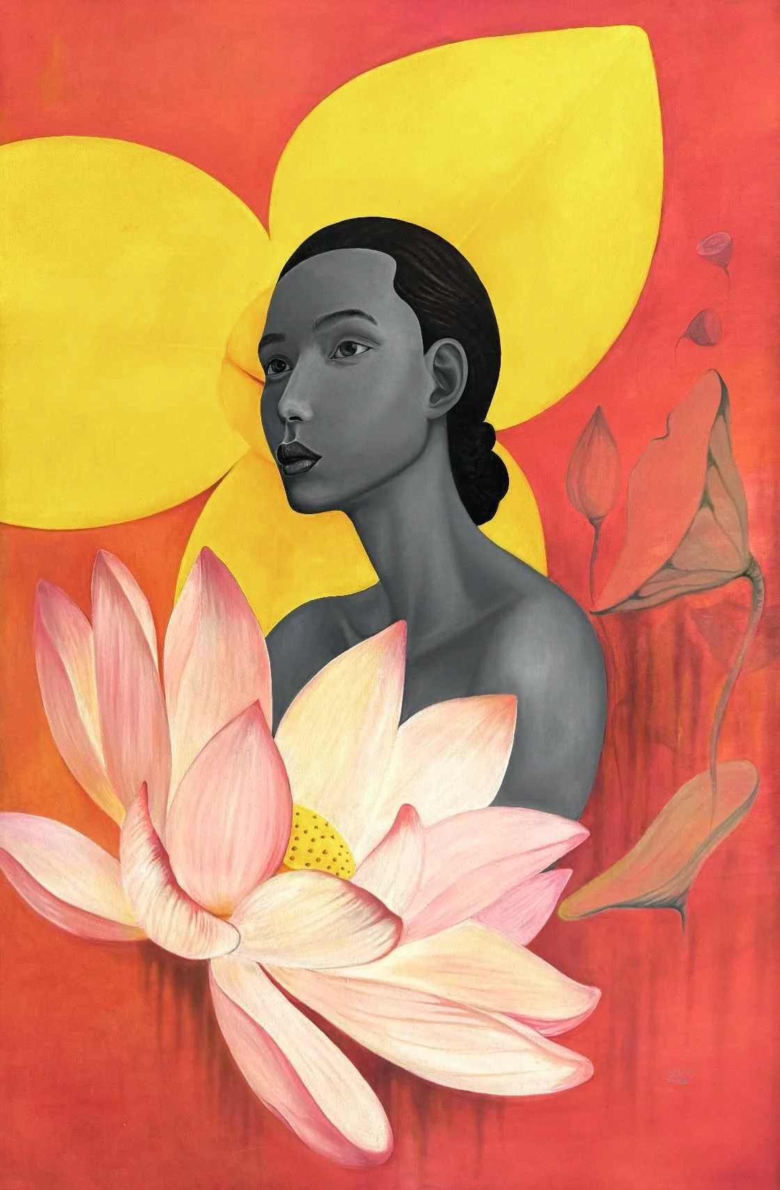 Set Soeng (b. 2001)
Liberty, 2024
Oil on Canvas
100x150cm.