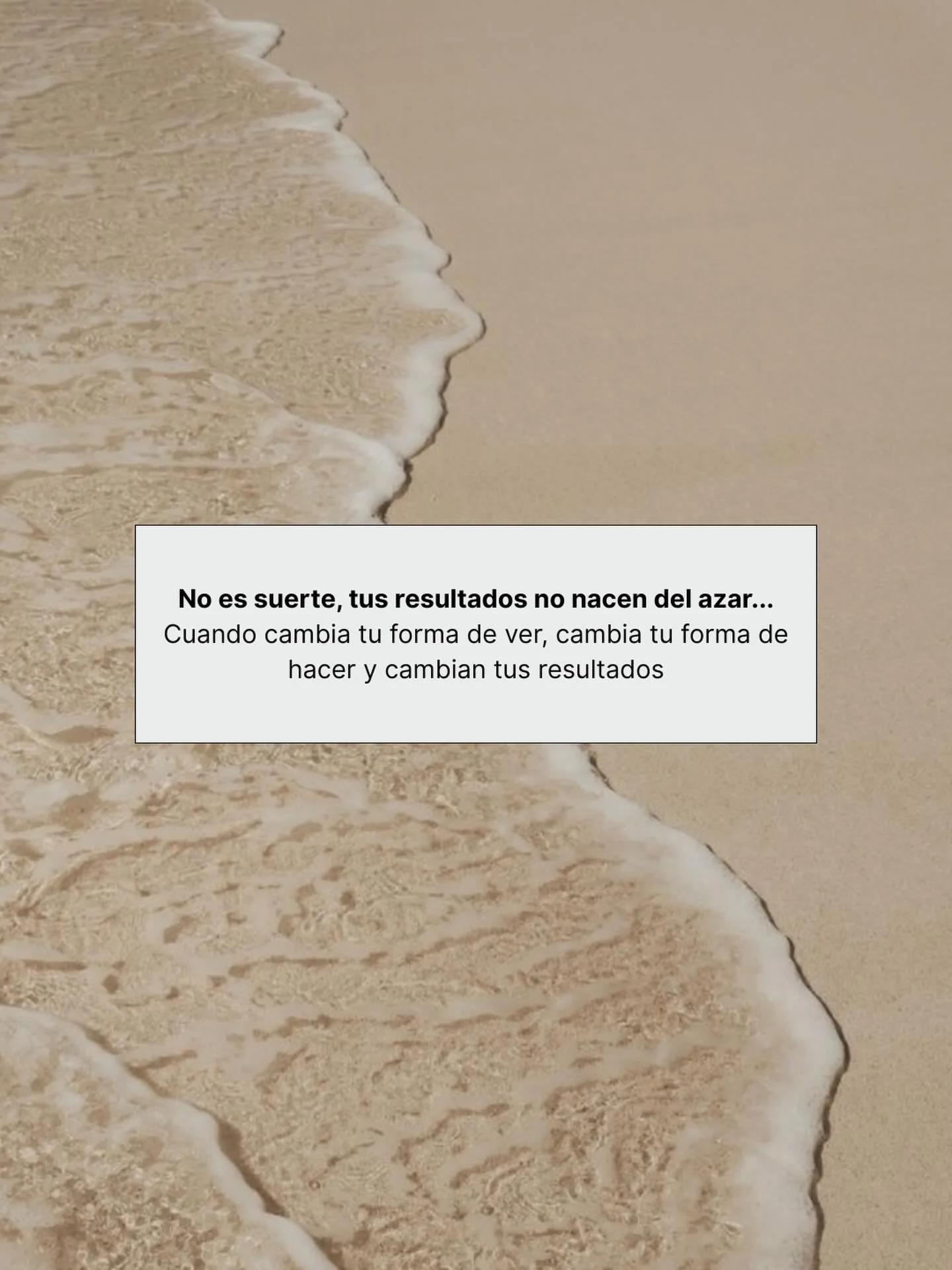 No es suerte, tus resultados no nacen del azar...

Si sigues haciendo lo mismo, obtendr&aacute;s lo mismo. Pero el error no est&aacute; solo en la acci&oacute;n, sino en la ra&iacute;z: Tu perspectiva.

Cuando cambias tu forma de VER, cambia tu forma