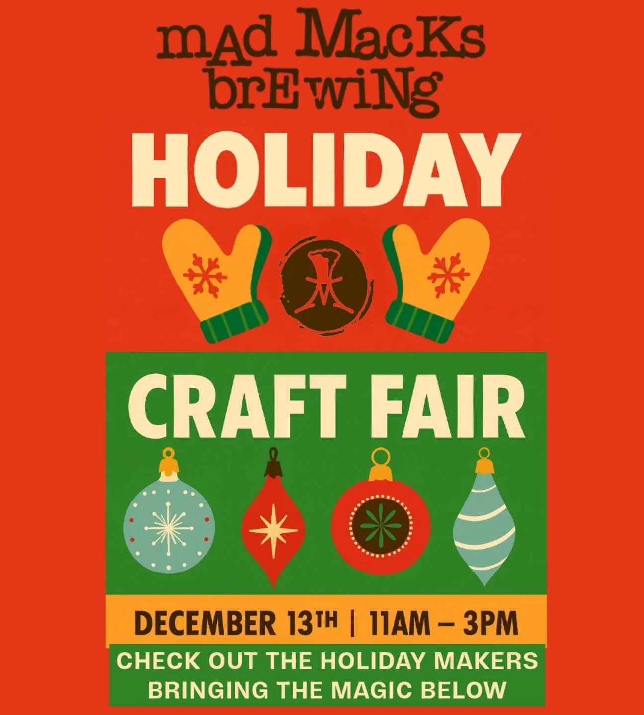 Our Holiday Craft Fair lineup is here! And don't forget to get your photo taken with Santa from 12-3pm

We&rsquo;ve got an incredible mix of local crafts, sweet treats, handmade goods, and festive fun waiting for you.

✨ CHECK OUT OUR MAKERS✨

@early