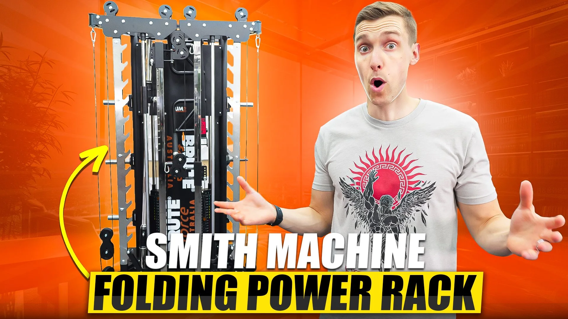 The Folding Functional Trainer Power Rack with a Smith Machine! BRUTEForce UM2 Review