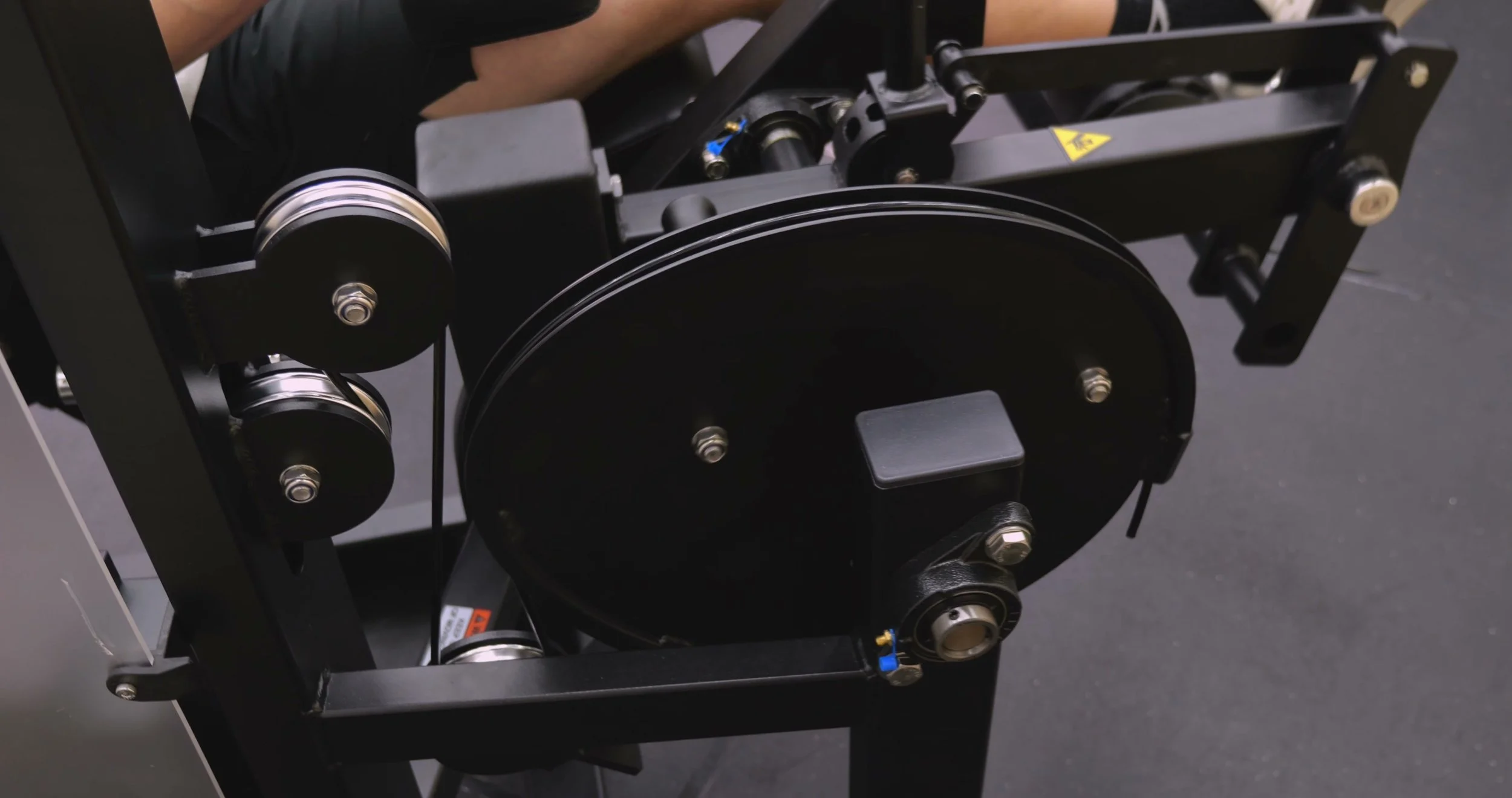 Closeup of Maxum LEC2 resistance cam showing aggressive shape for strength curve
