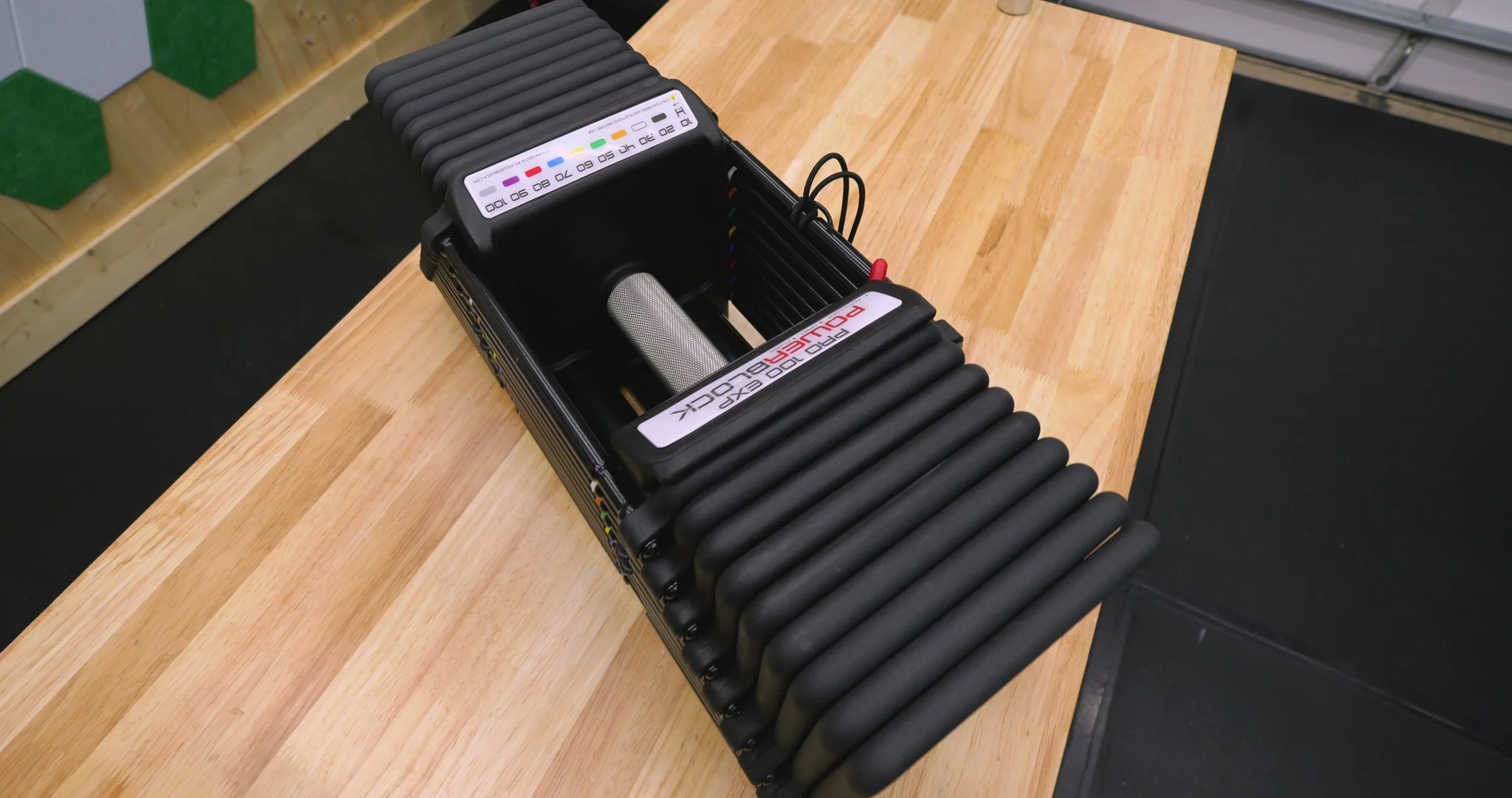 PowerBlock Pro 100 EXP adjustable dumbbells full set