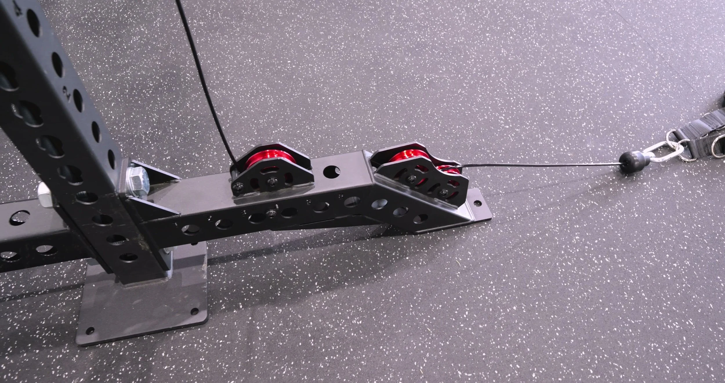 The integrated front foot pulley system on the Fringe Sport Kodiak