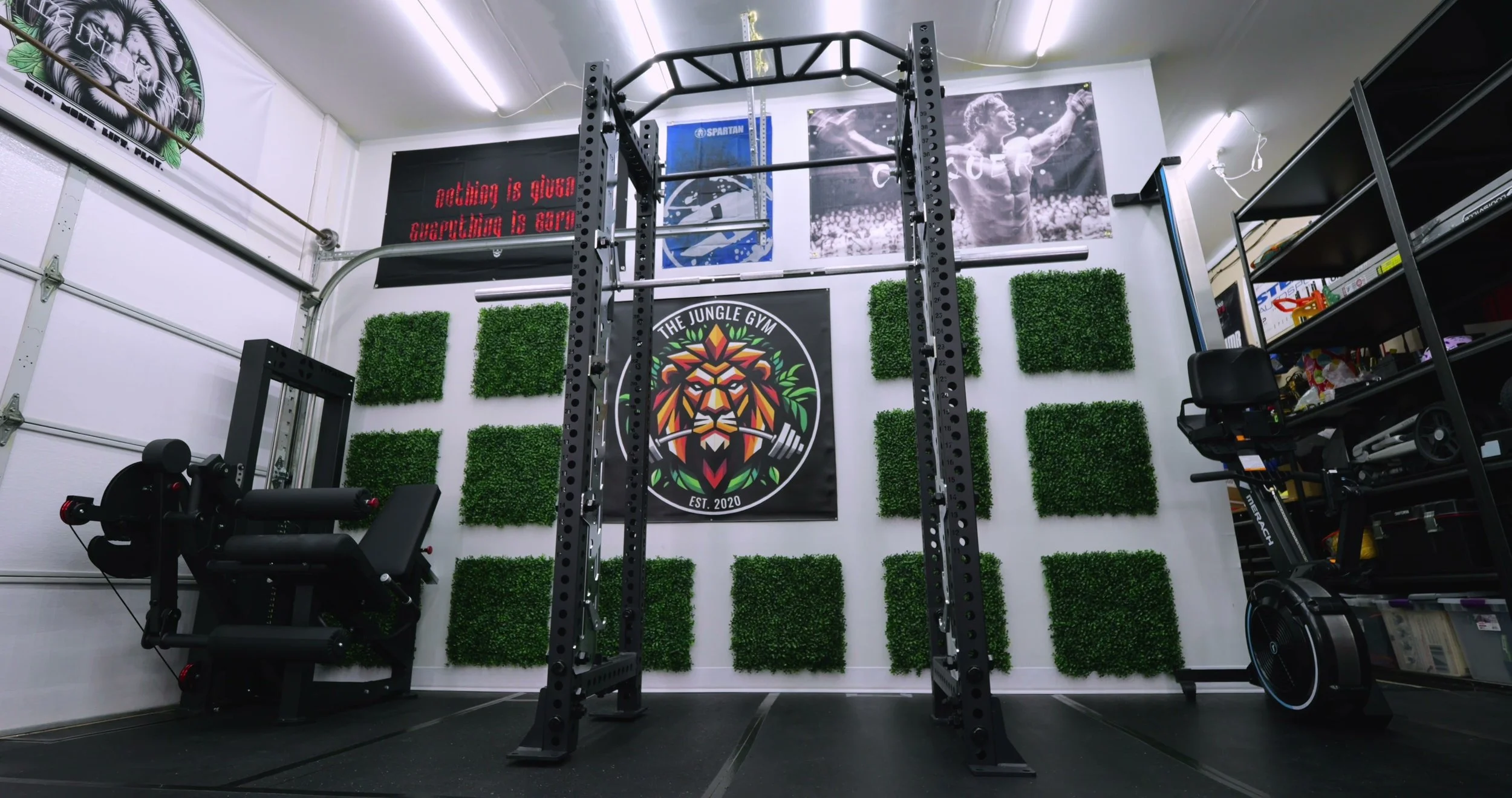 Bolt Fitness Stinger Smith machine attachment installed on 3x3 rack