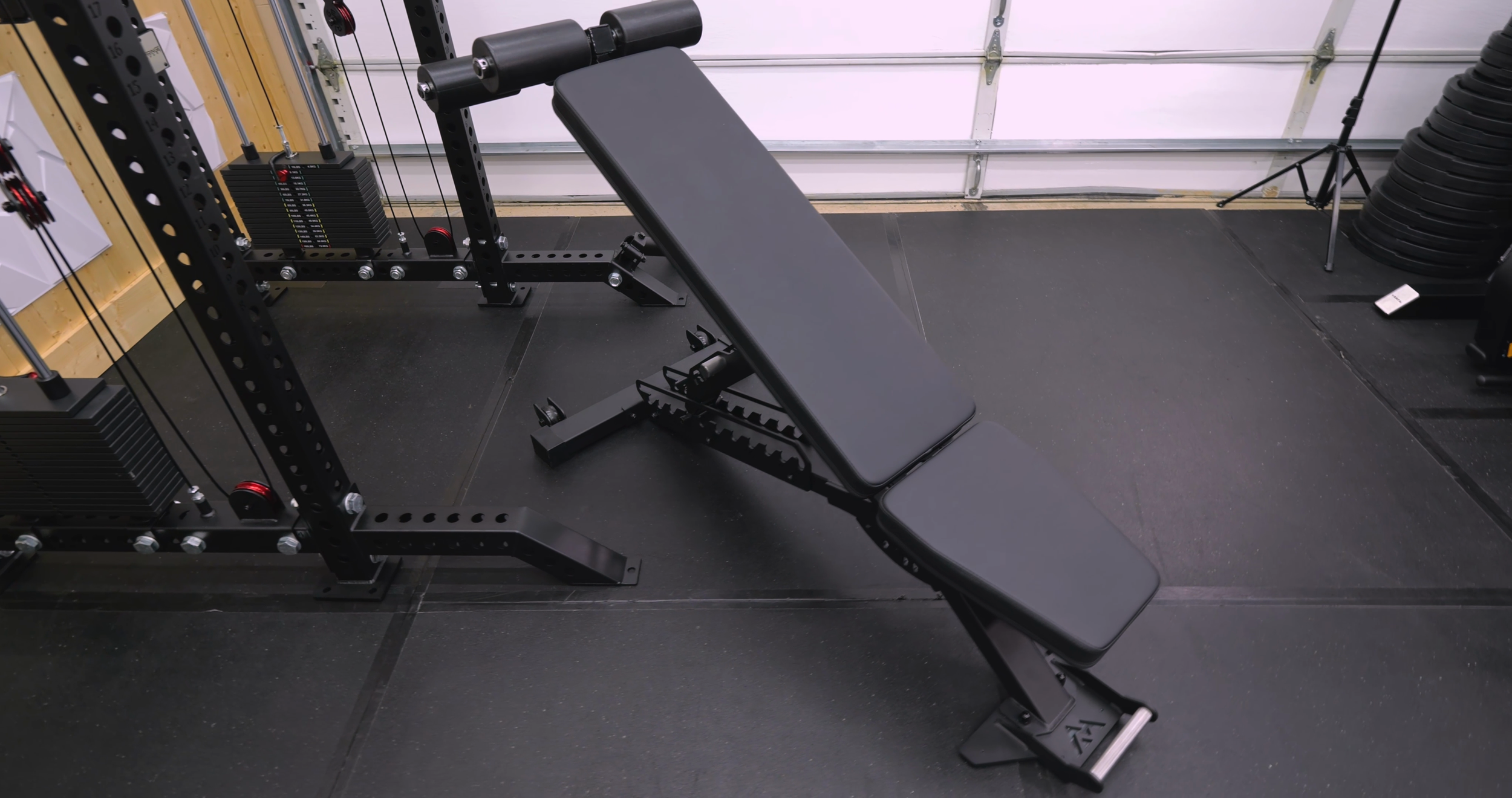 REP Fitness Blackwing adjustable bench in home gym