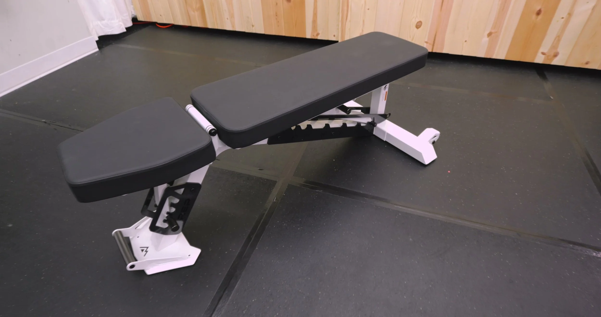 Close-up of the REP Nighthawk Clean Grip vinyl bench pad