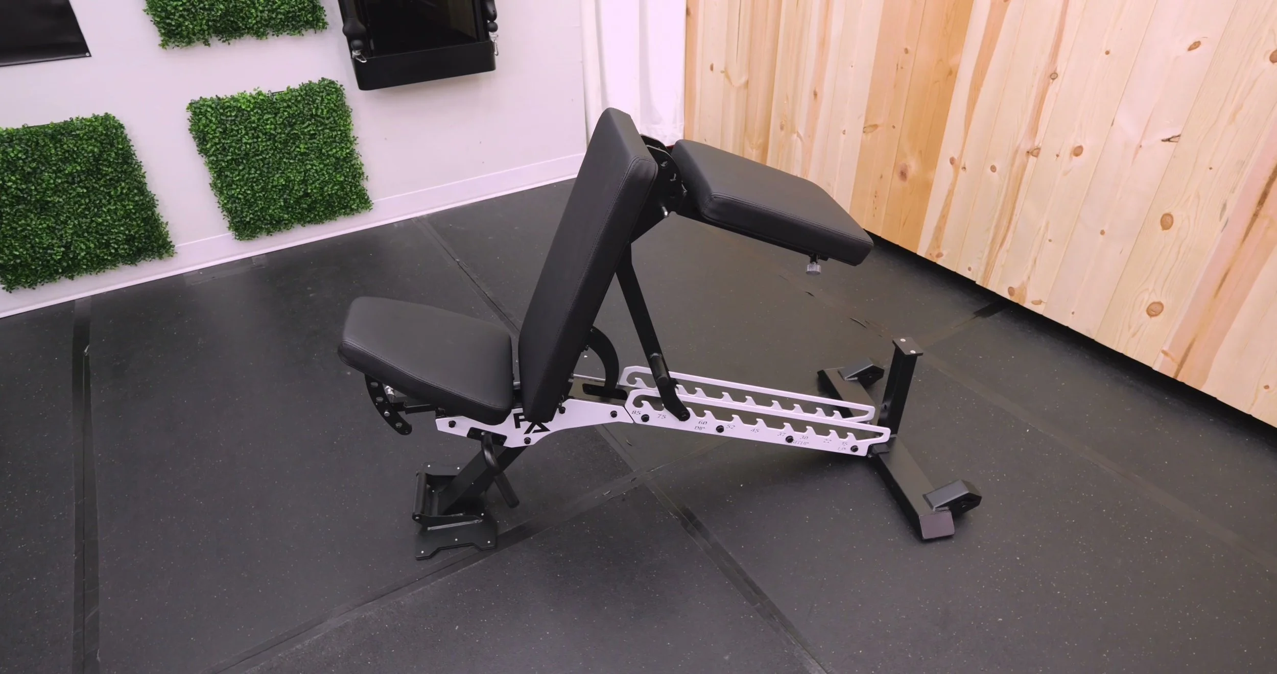 Freak Athlete ABX adjustable bench in a home gym
