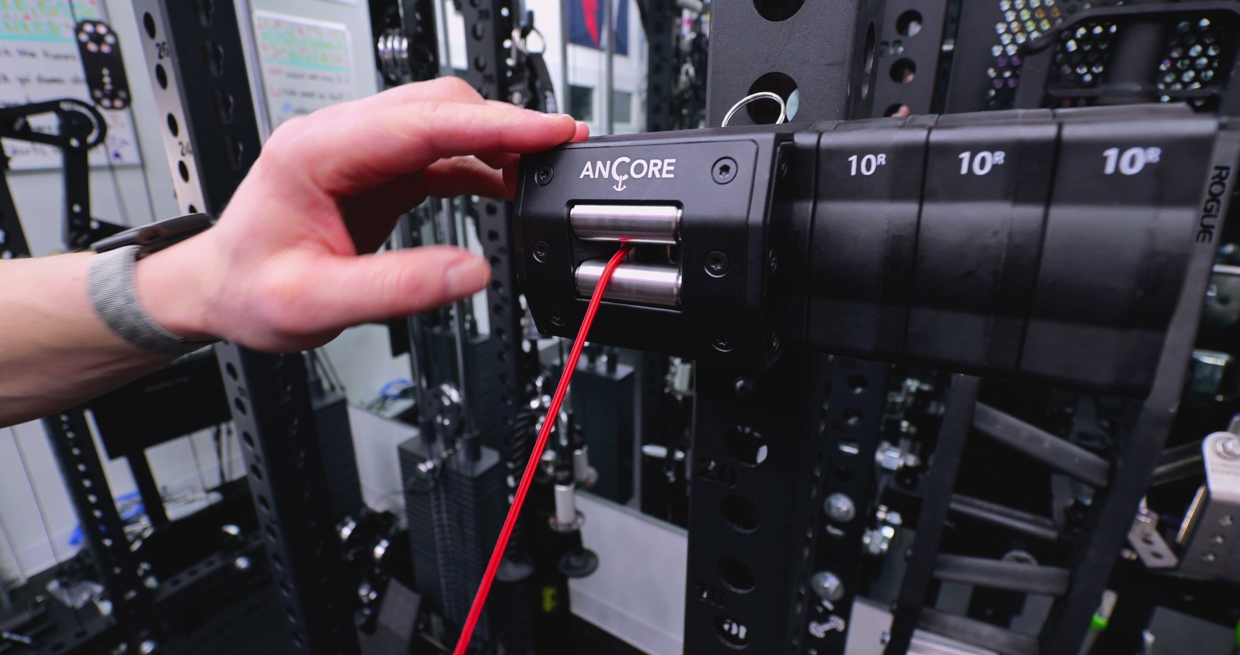 ancore cable path rollers showing vertical and horizontal cable routing