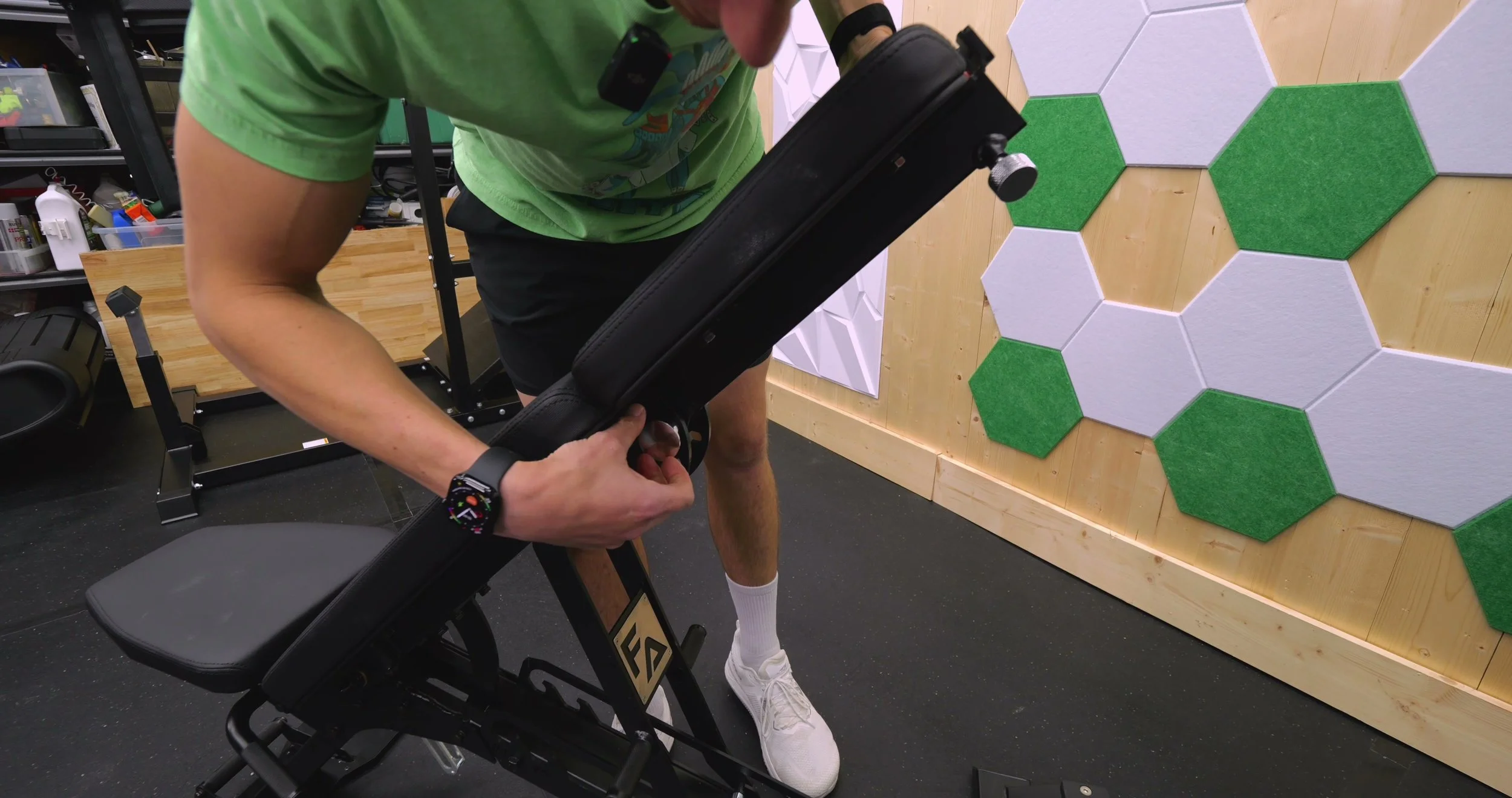 The headrest doubles as a chest/back support and changes what this bench can do