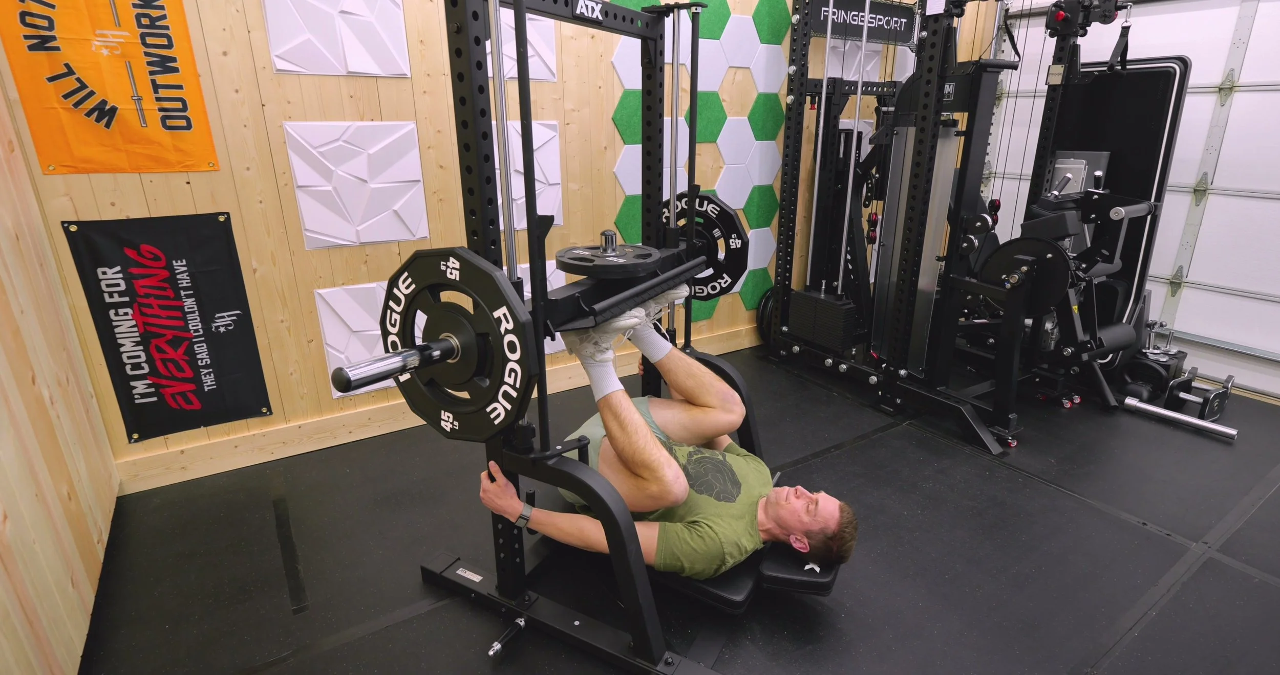 ATX vertical leg press full depth range of motion demonstration