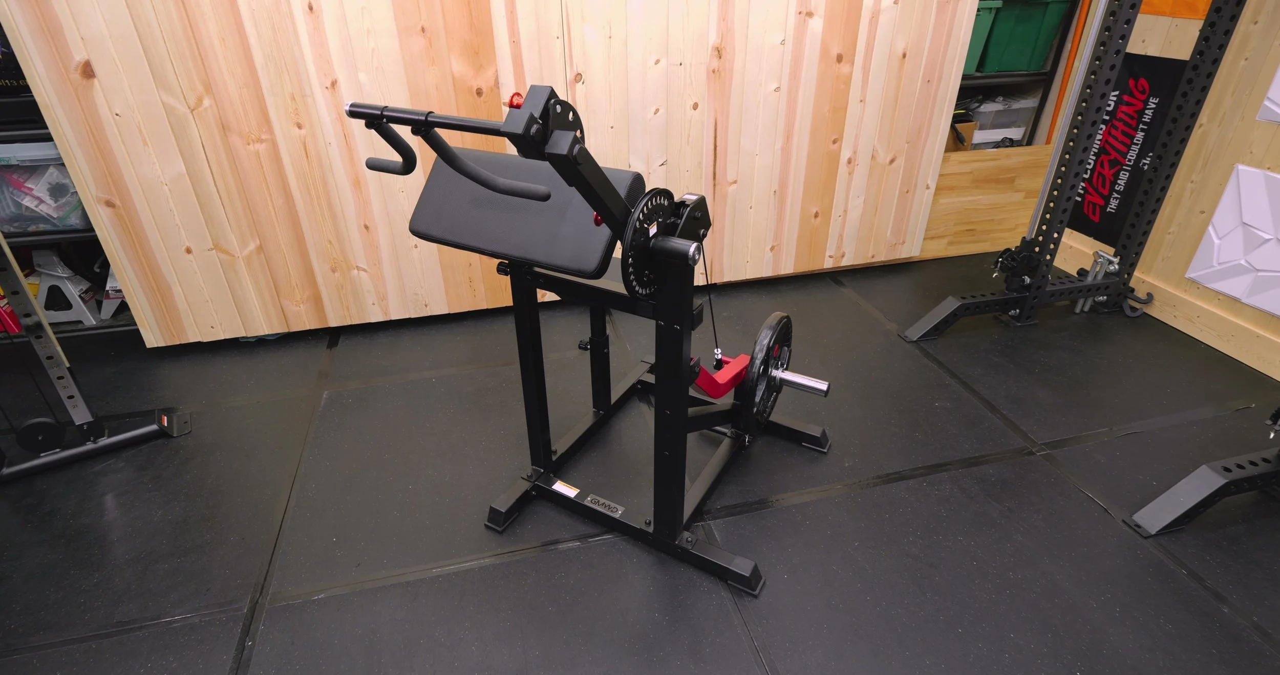 gmwd wj00 bicep curl and tricep extension machine in home gym