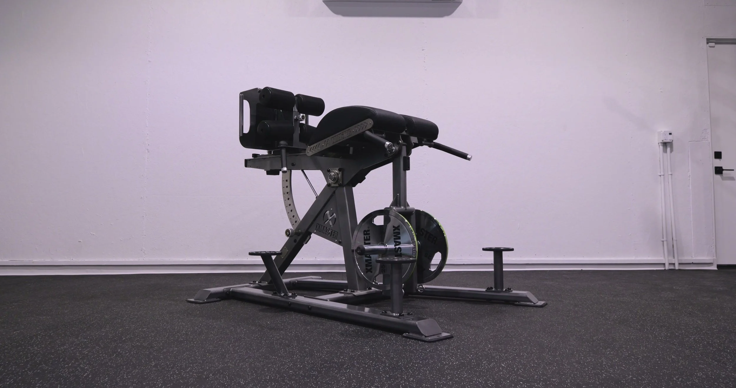 Xmaster Posterior chain trainer in a home gym setting