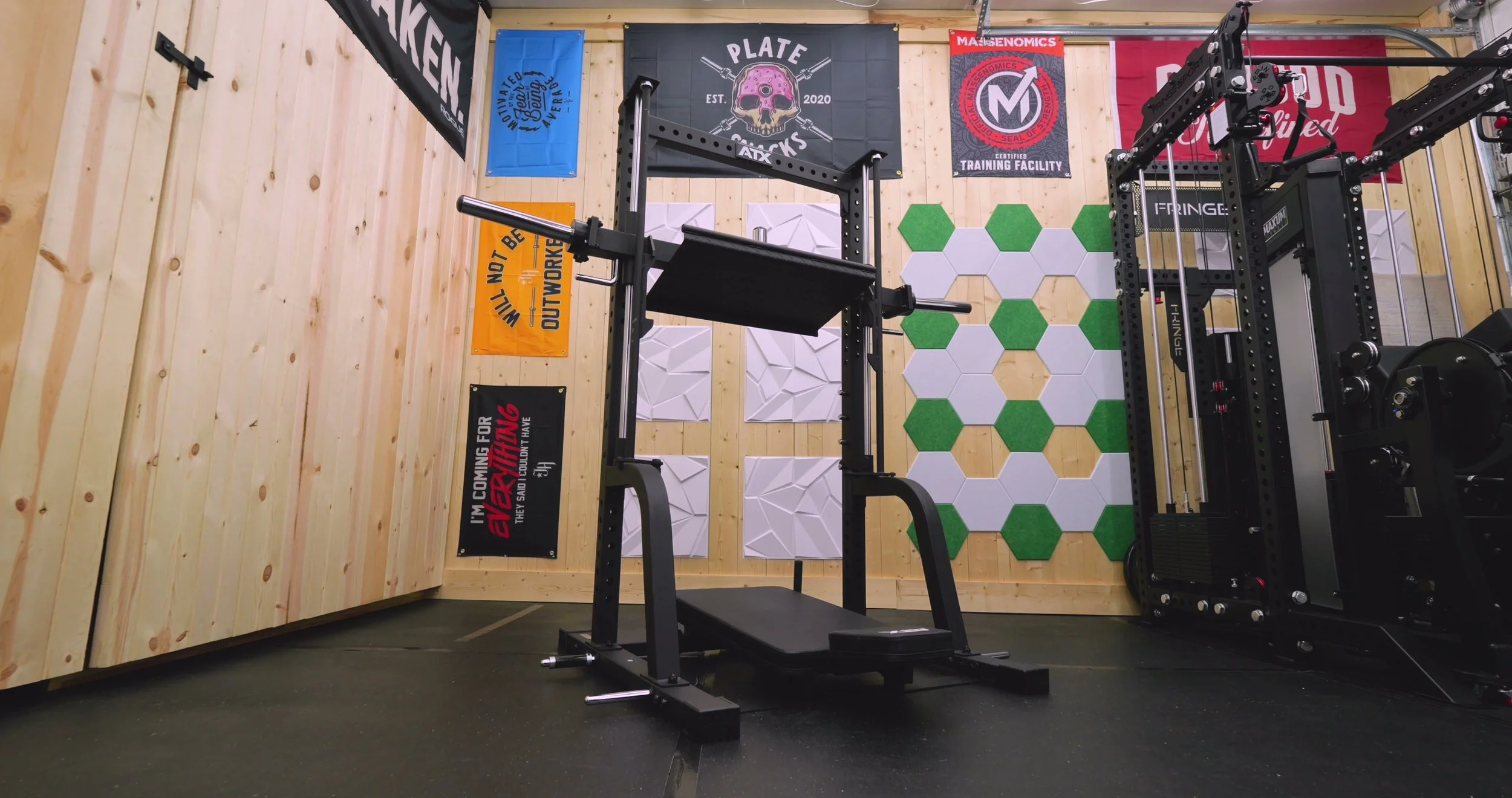 ATX vertical leg press full machine view in home gym