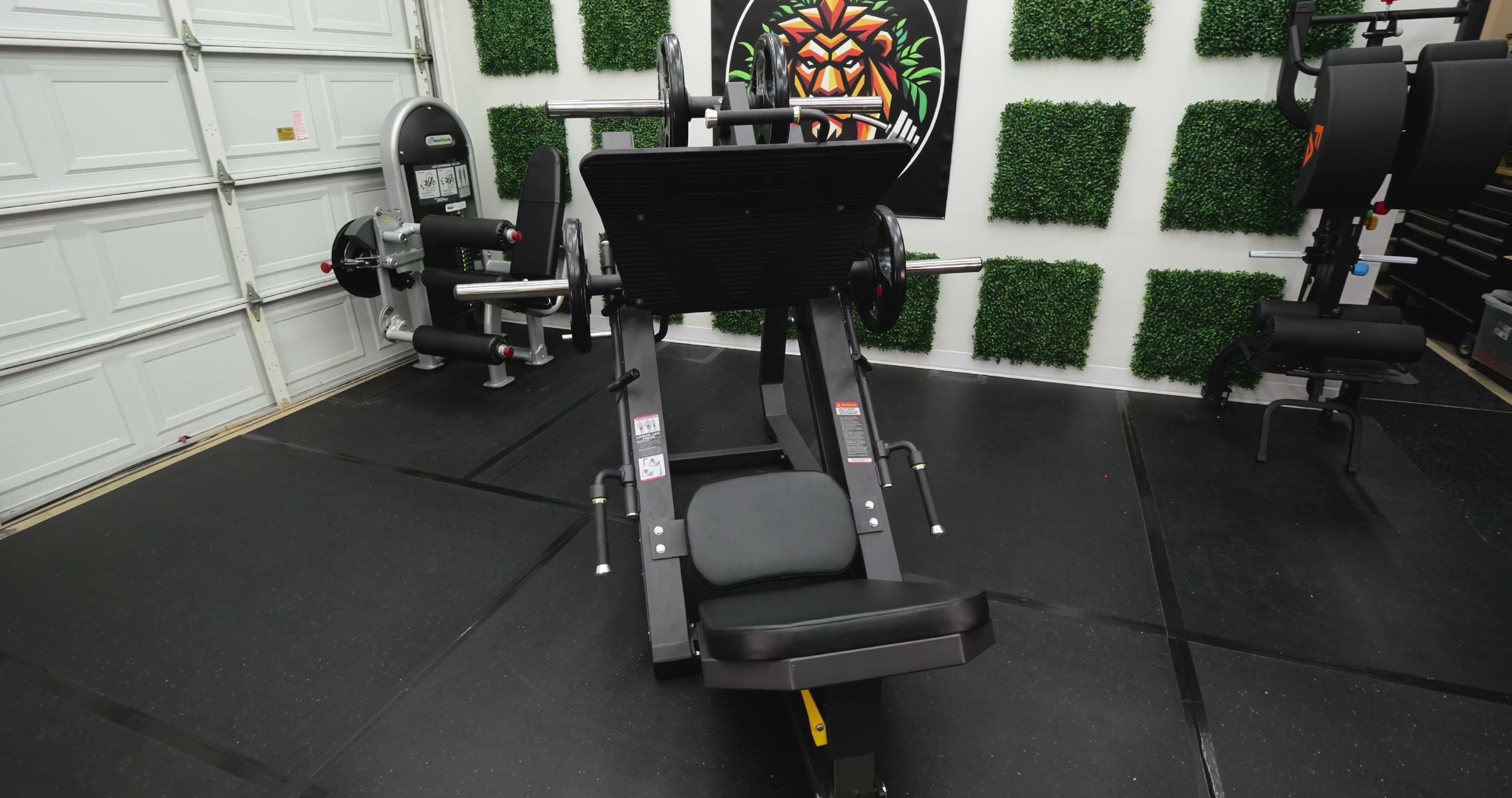 close-up of diamond-plated footplate showing dual angle positions and grip texture