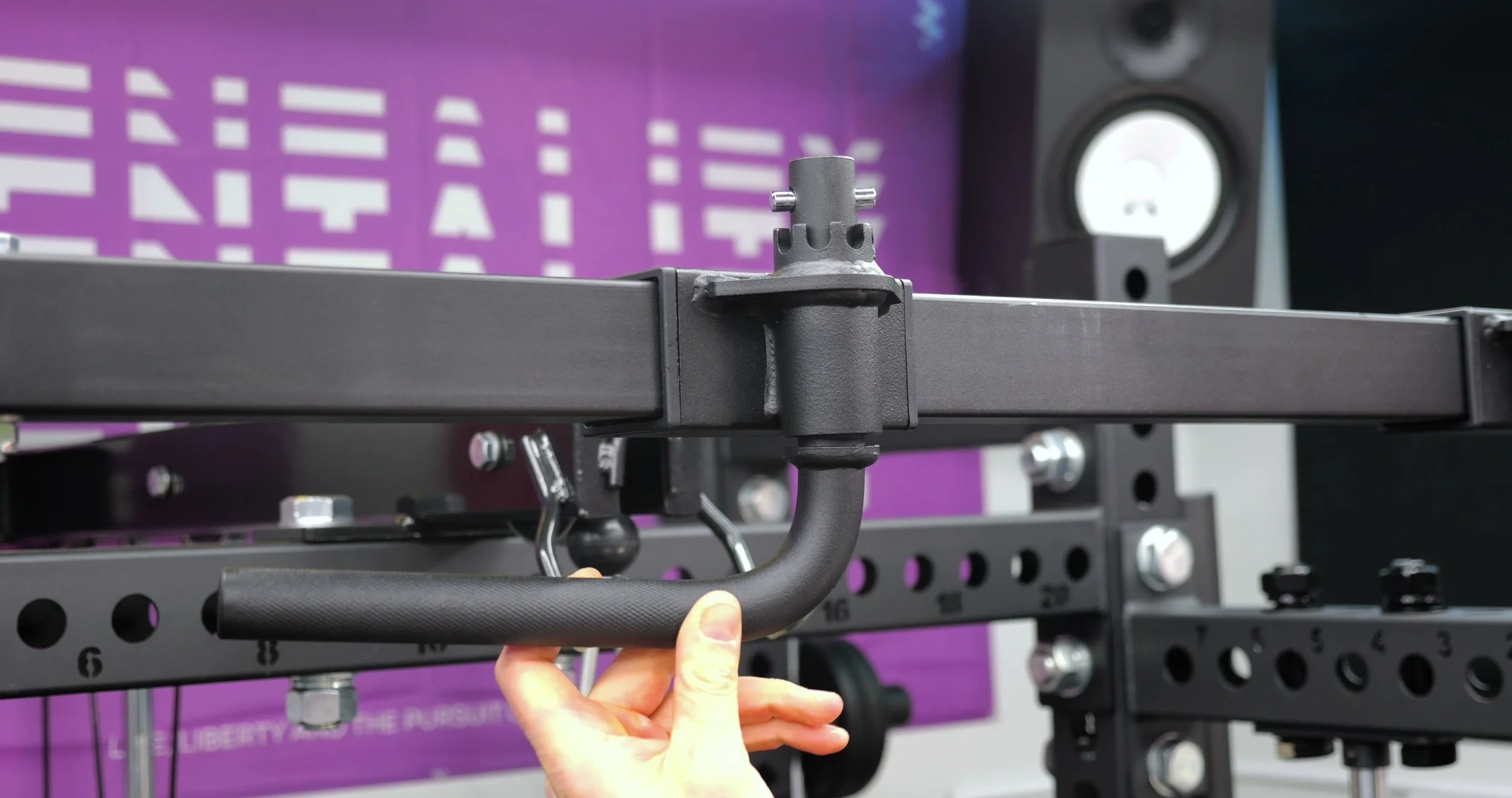 titan adjustable pull up bar showing neutral and angled grip positions