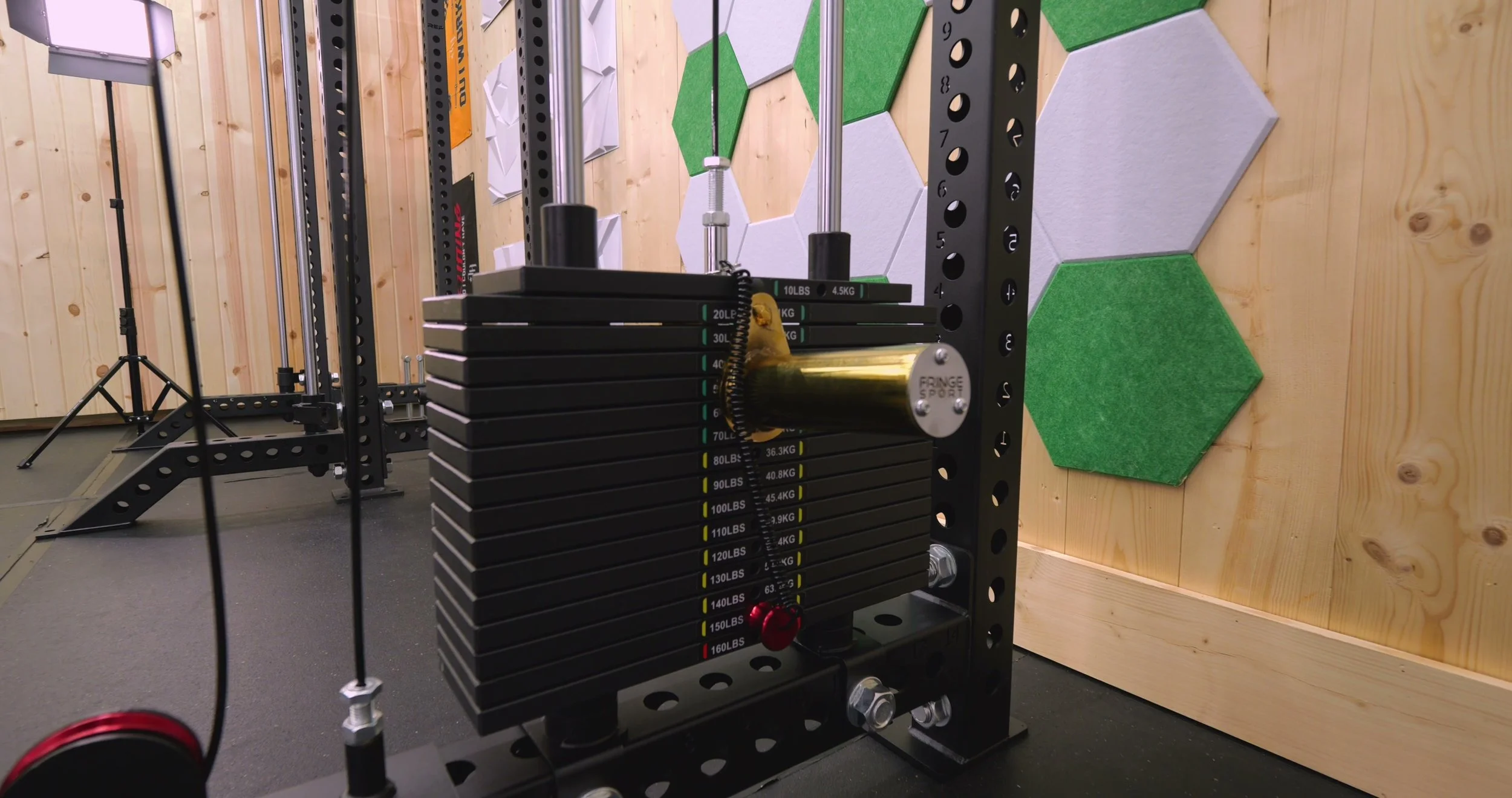 Fringe Sport Dane 2.0 frame showing 3x3 uprights and cross-member storage