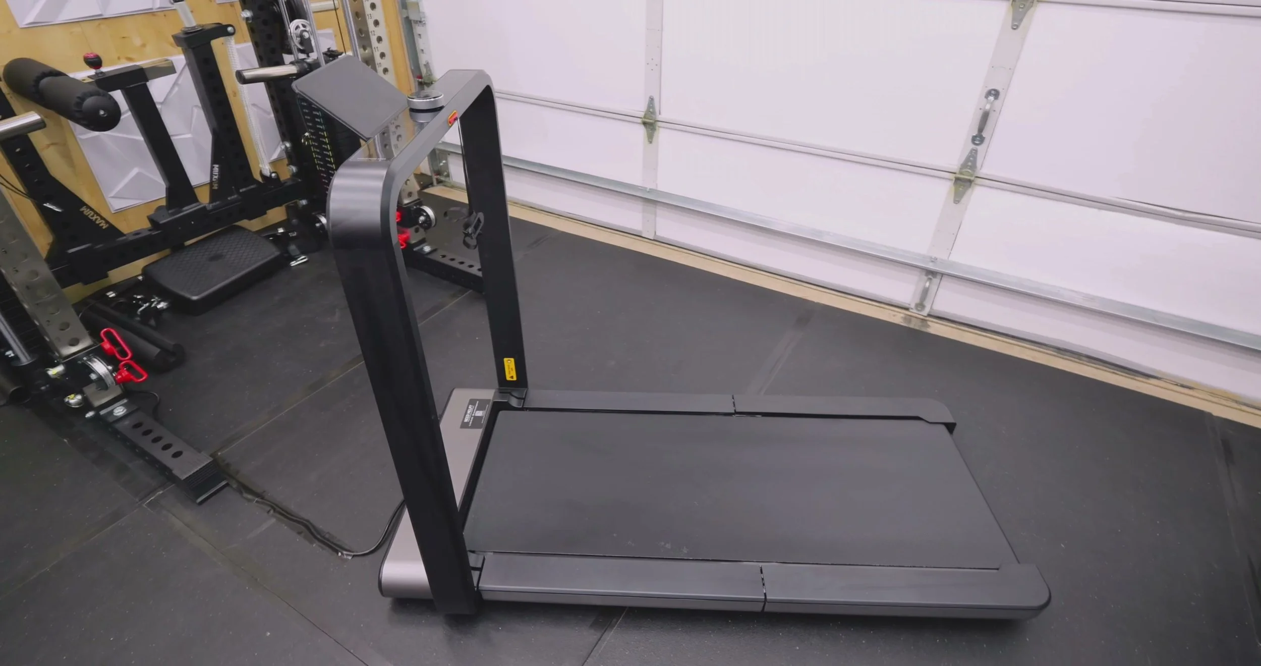 WalkingPad X21 foldable treadmill set up in a home office