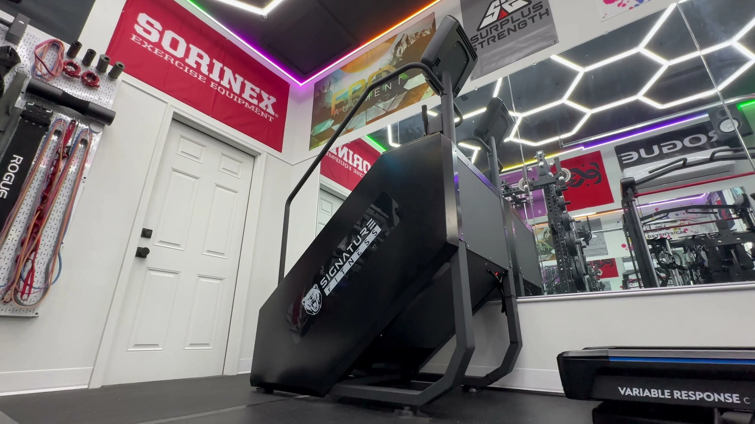 balancefrom signature fitness stair climber in home gym setting