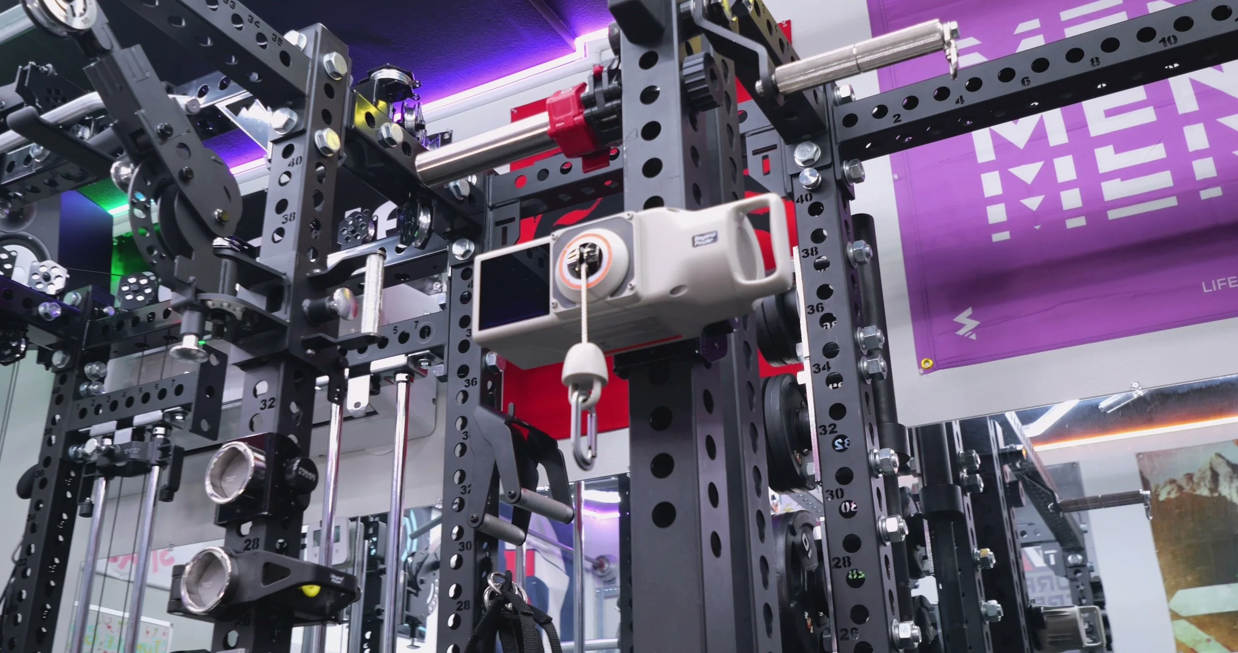 A portable, motor-driven cable system that replaces an entire weight stack