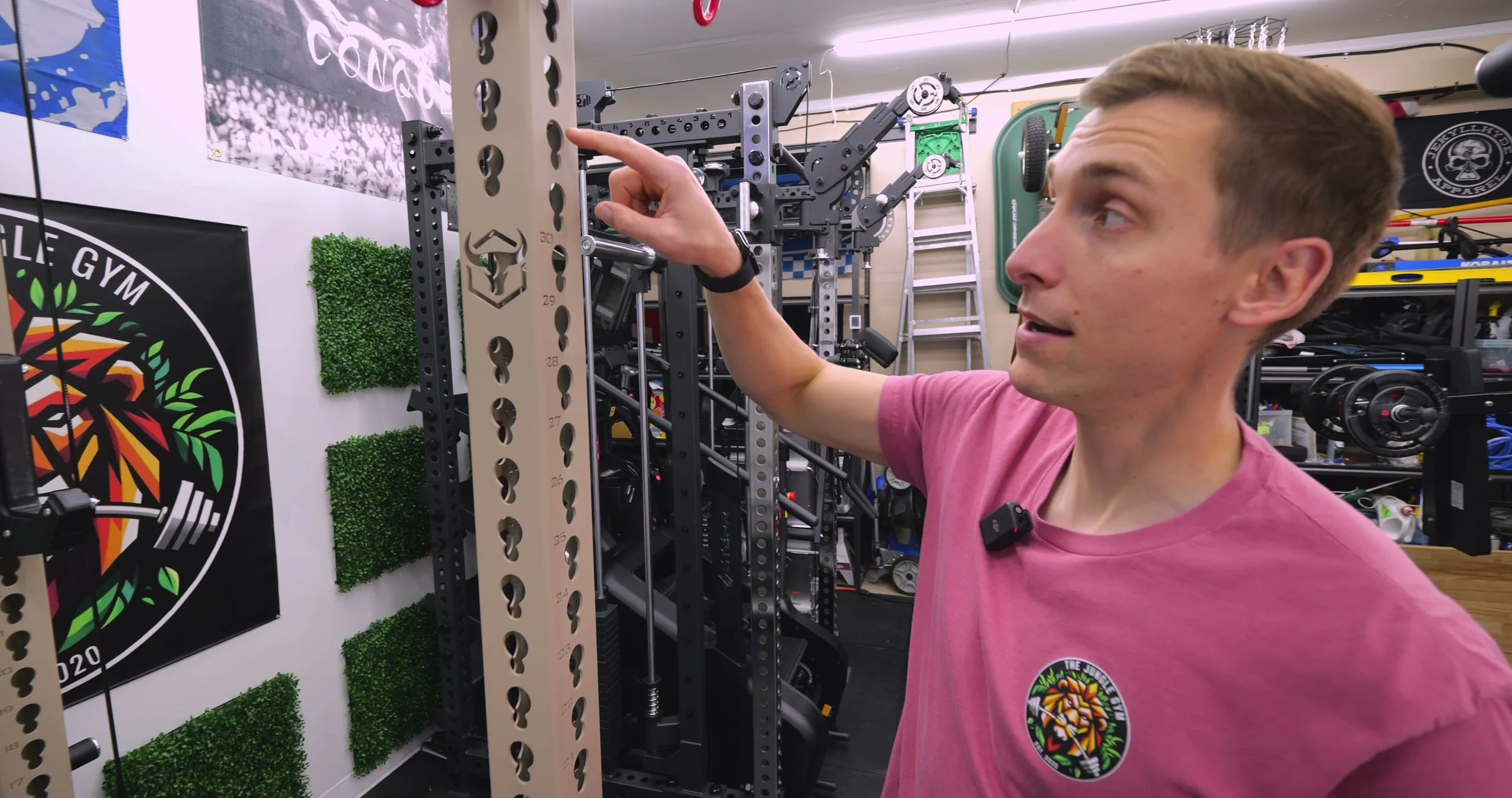 Close-up of Iron Bull Frankenstein keyhole pattern combining 1-inch and 5-8-inch holes