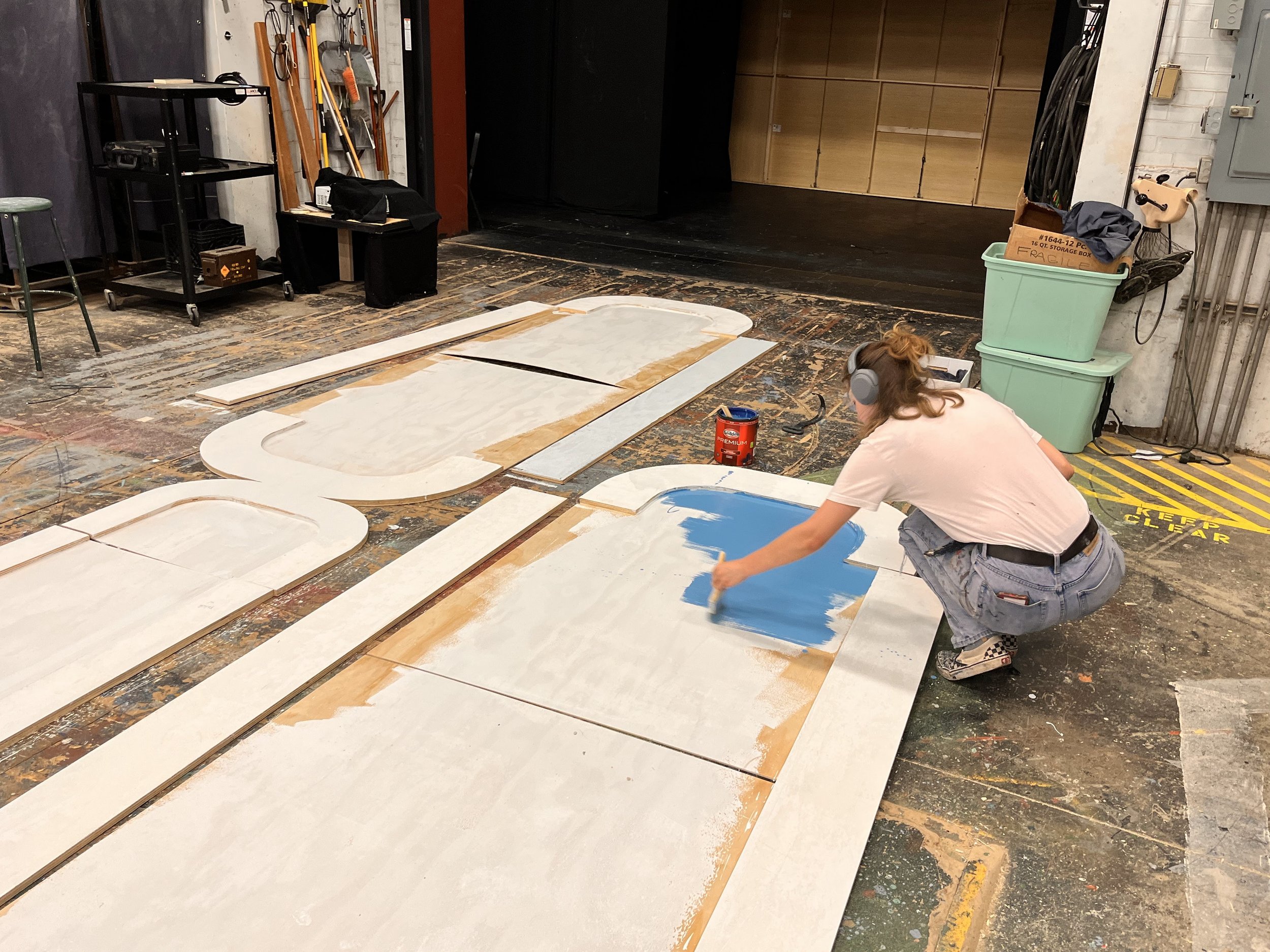 Painting the wall paneling