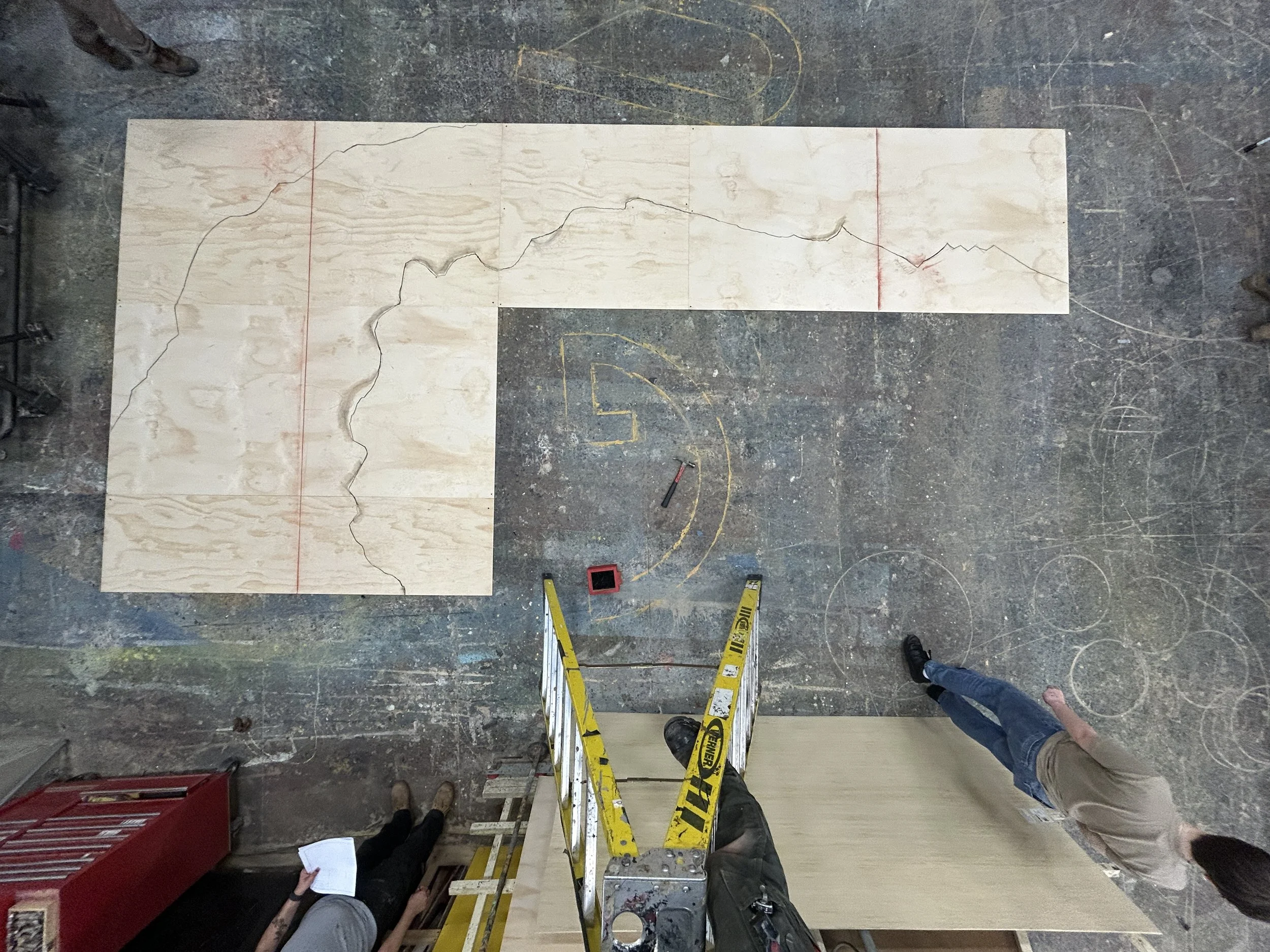 Cartooning progress photos