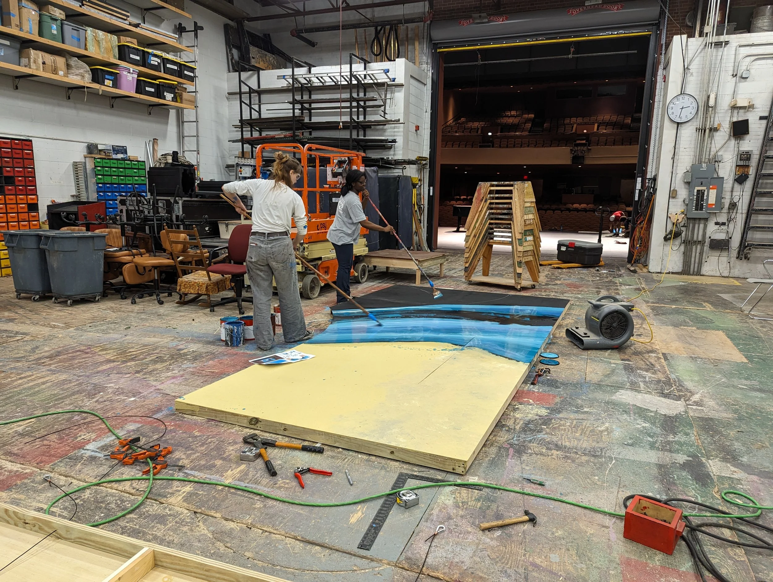 First pass of the galaxy paint treatment