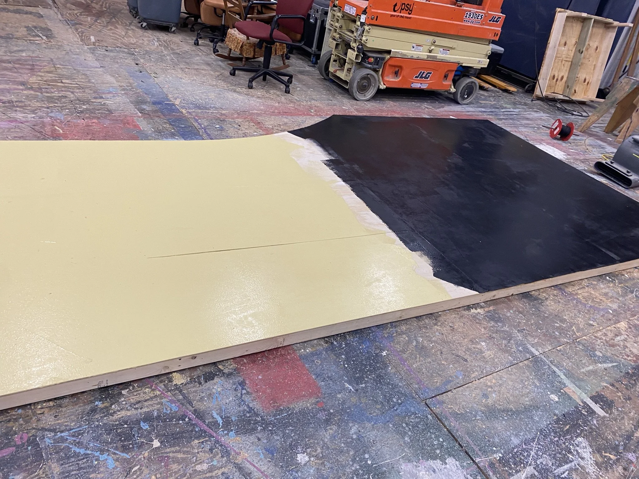 Base coat on the walls