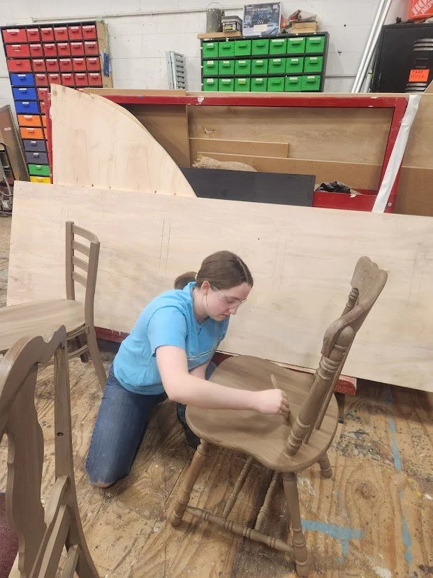 Painting the chairs to all match